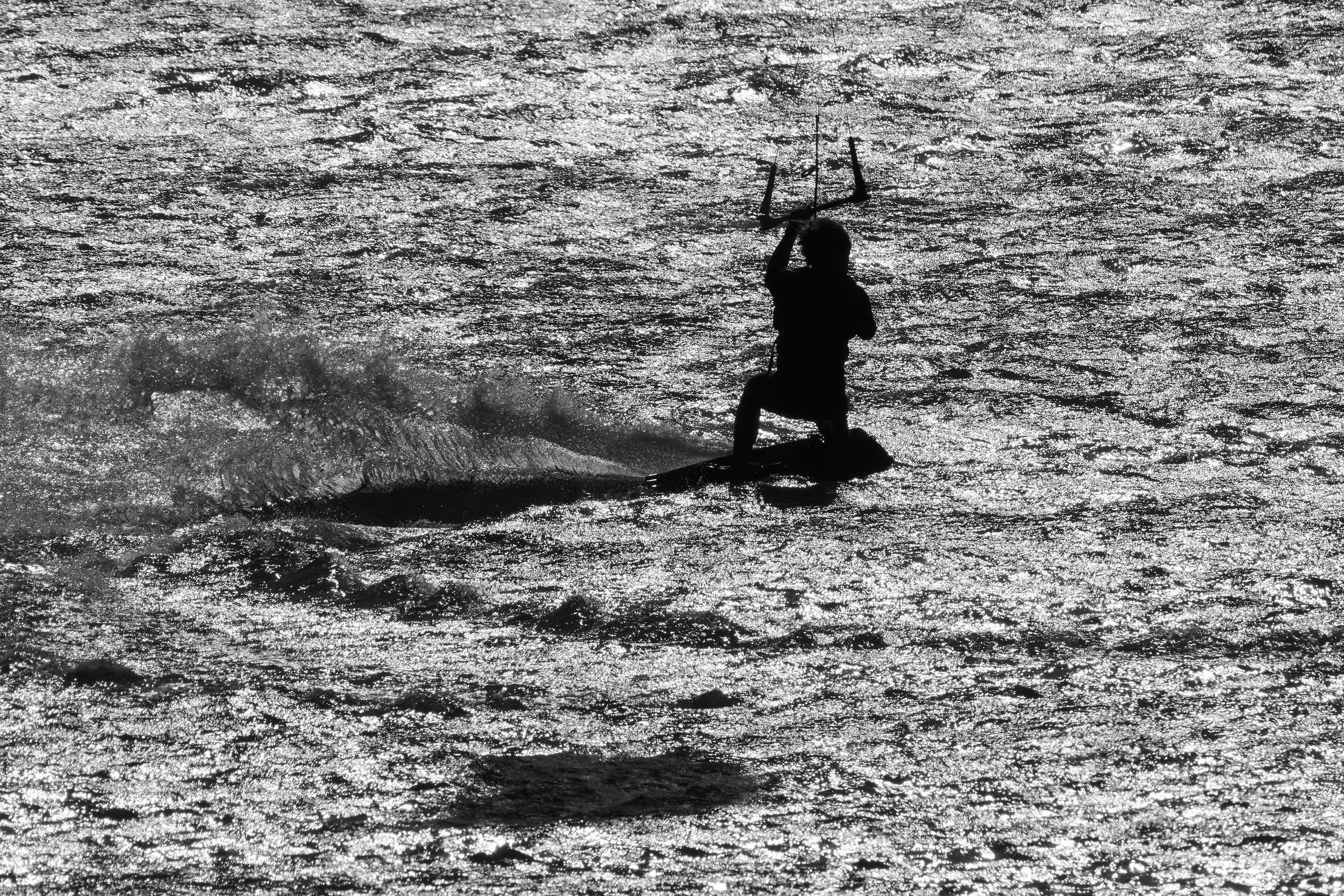 Благовещенская, коса Голенькая, кайтинг, кайтсерфинг, фотографика, чб, черно-белая фотография