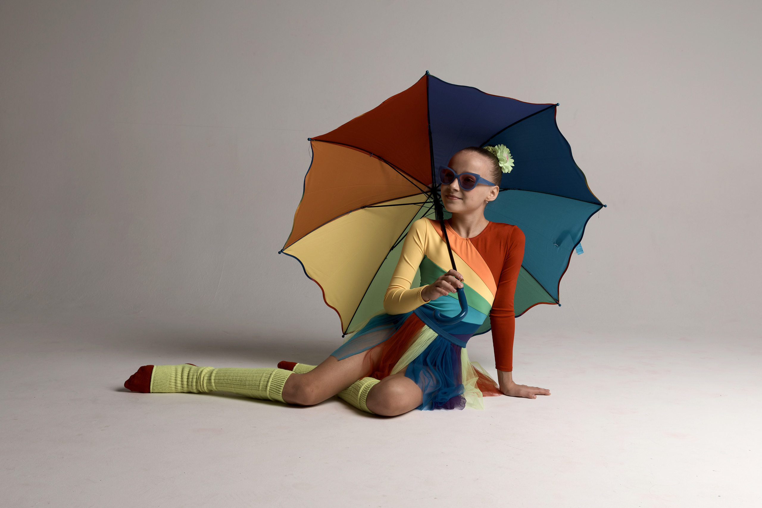 Художественная гимнастика Настя циклорама. Семейный и детский фотограф в Москве Татьяна Рос