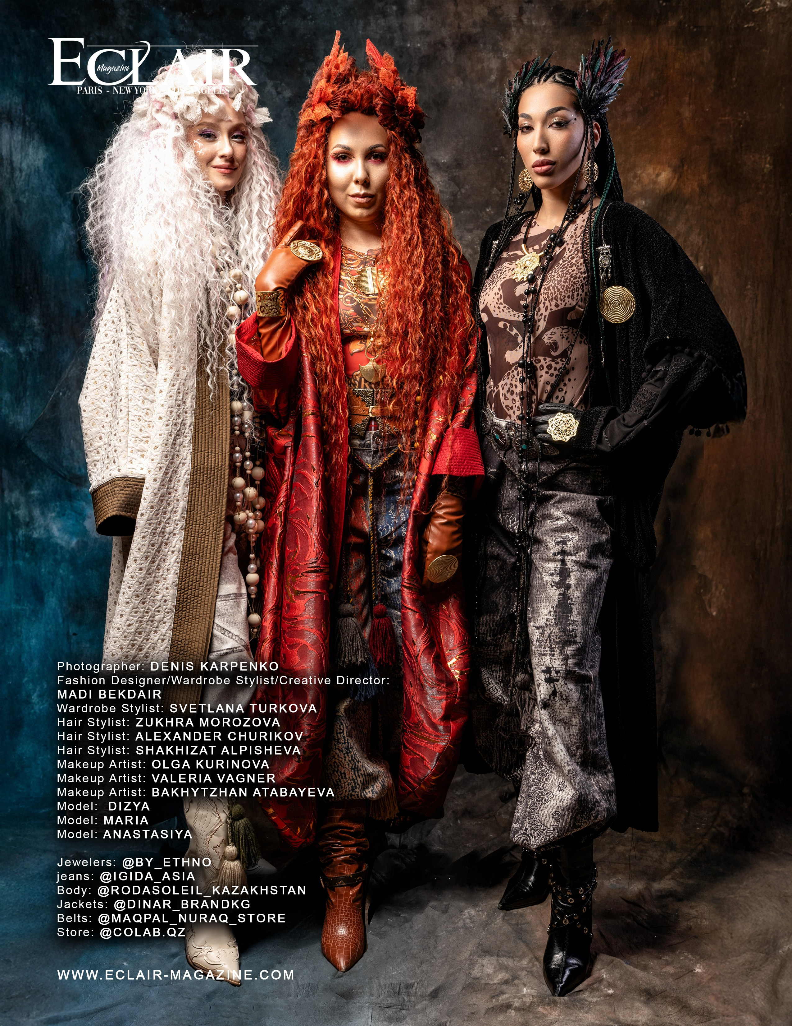 Eclare magazin January, Paris France. Сайт Алматинского НЮ АРТ, будуар и фэшн фотографа Дениса Карпенко