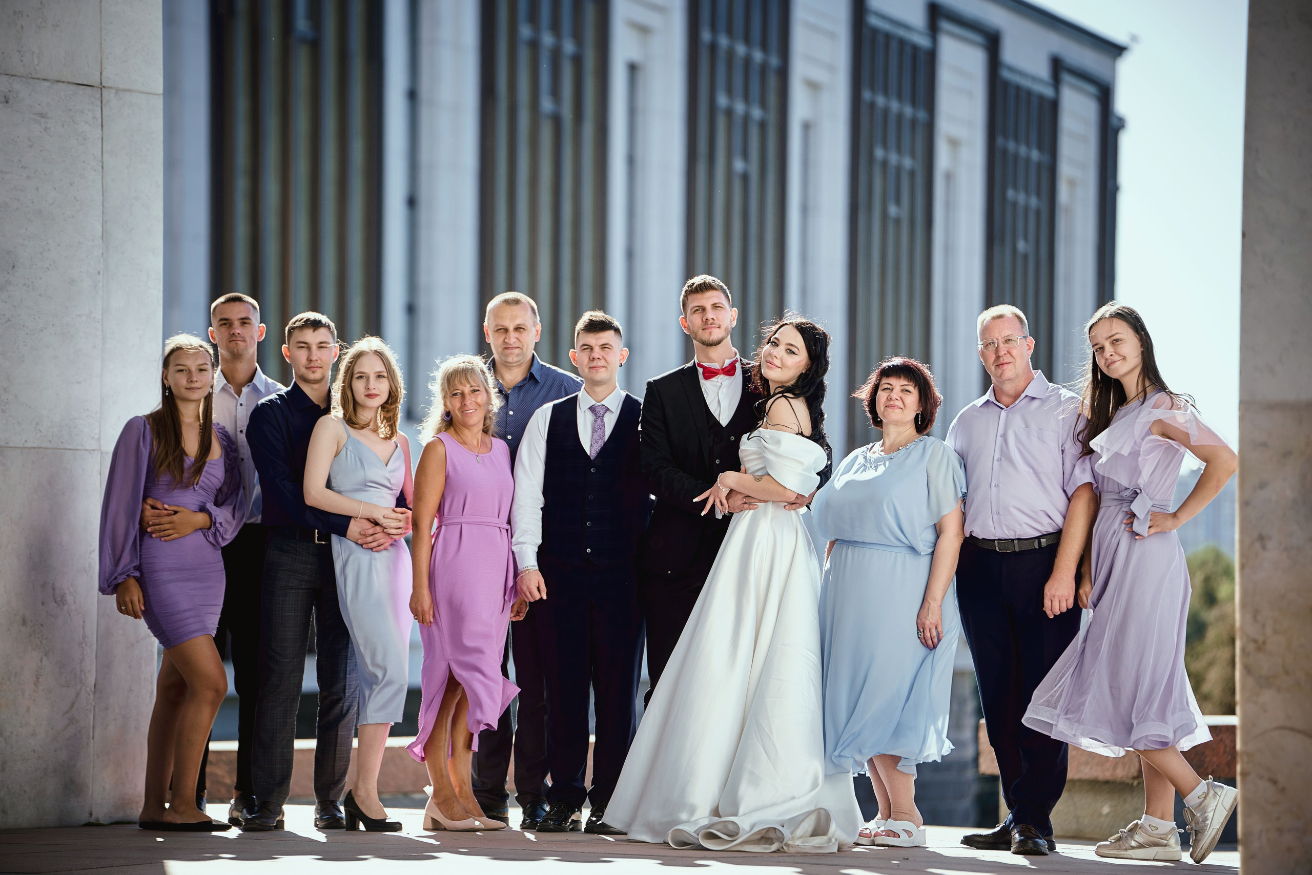 Свадебная фотосессия Дмитрия и Виты на Поклонной горе в парке Победы Москвы