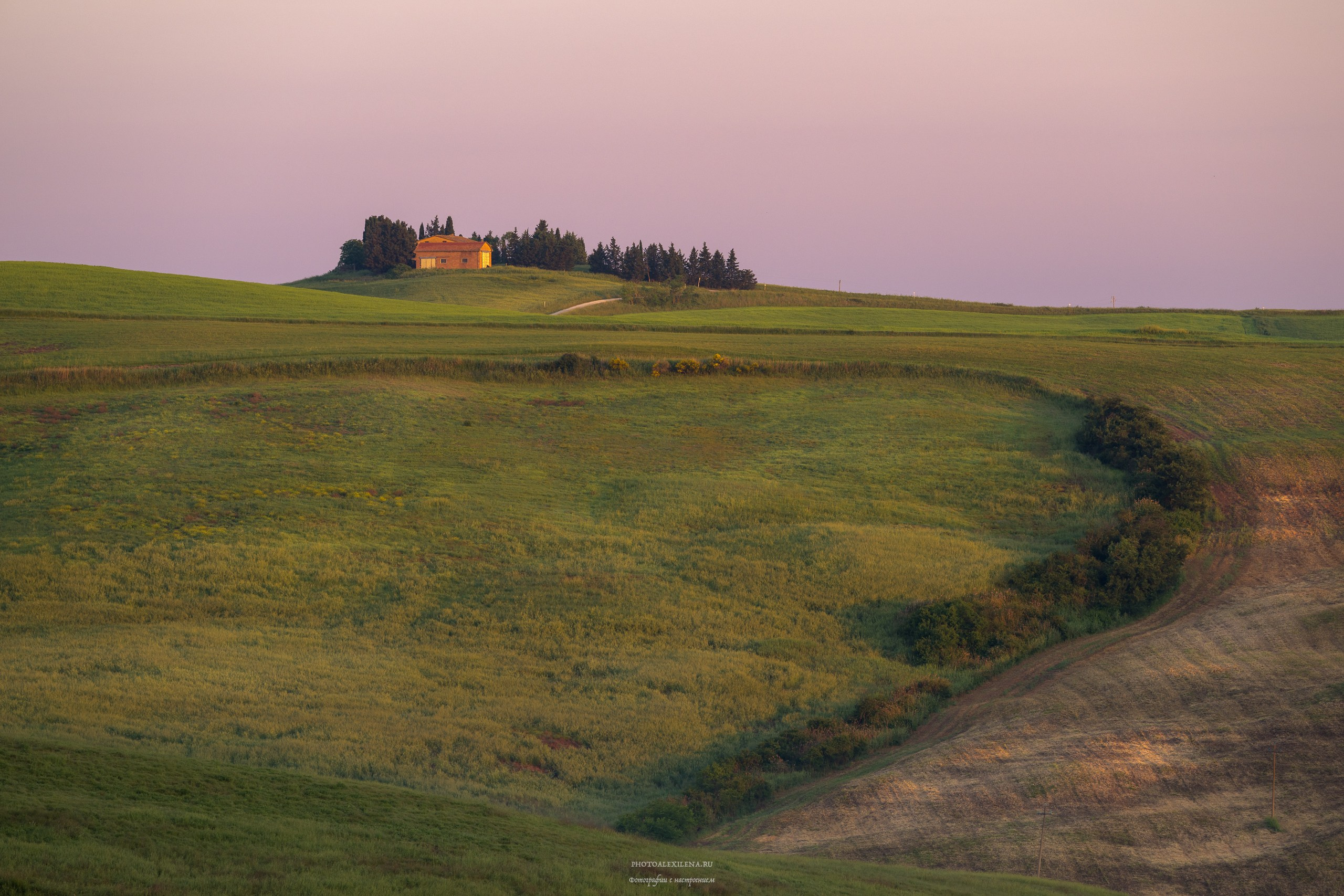 Долина Крете Сенези (Crete Senesi). Авторские стильные фотокартины
