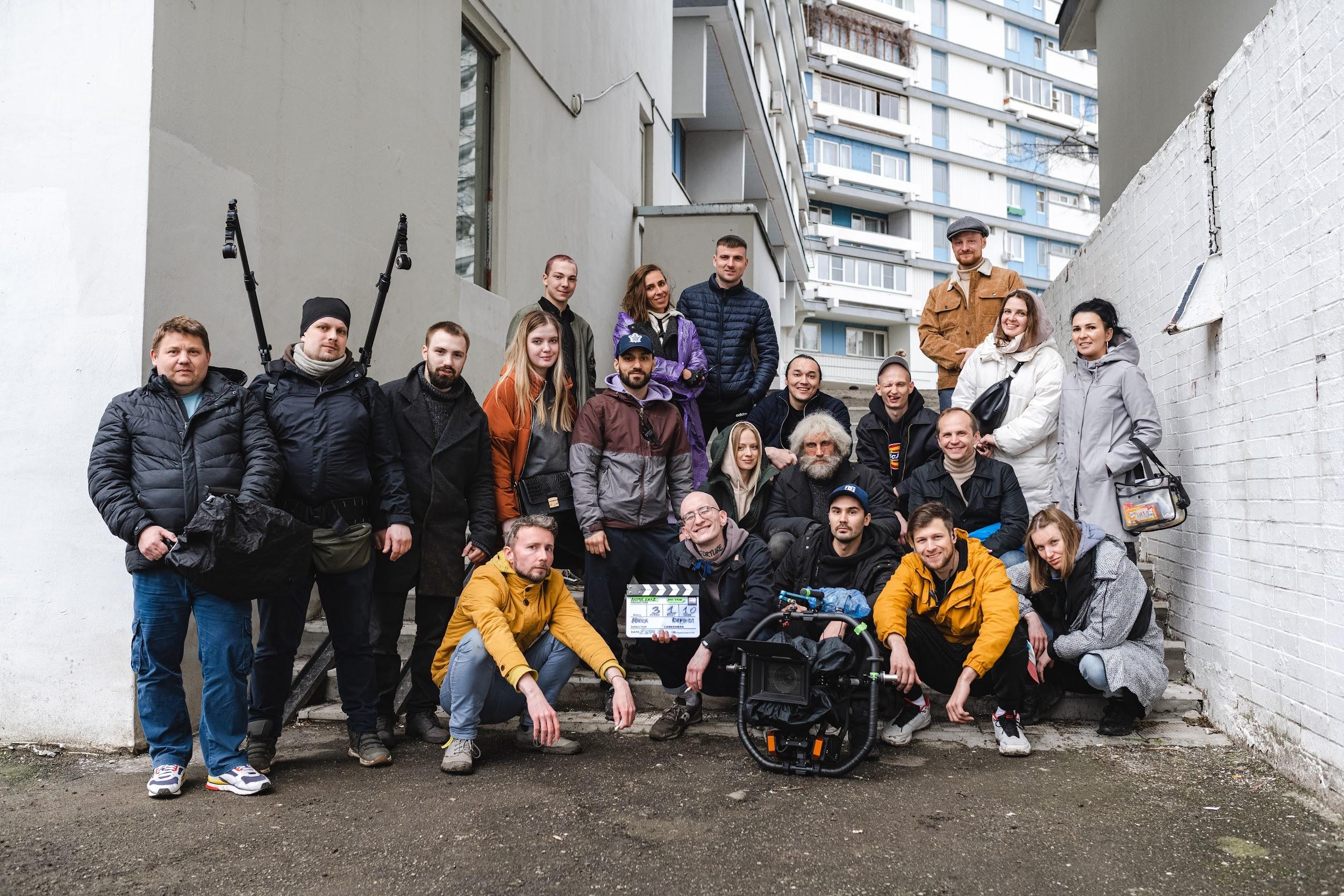 Music video filming in Moscow