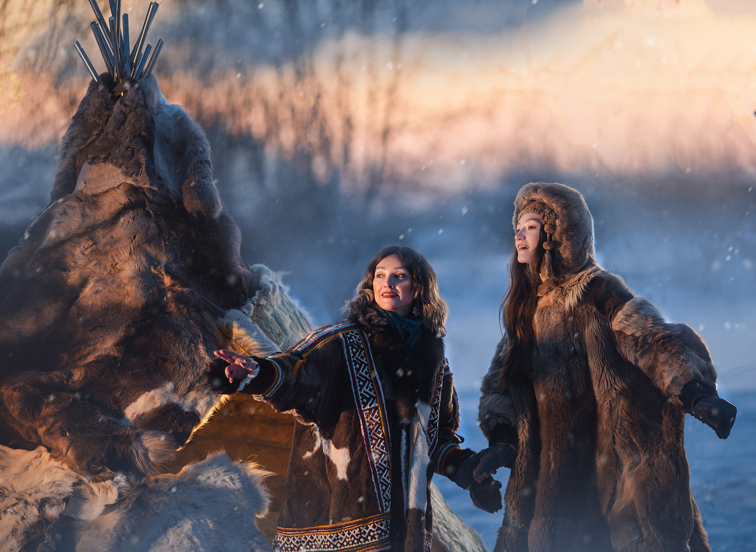 Фотосессия с оленем, сказочная Фотосессия, зимний фотопроект, детский фотограф, съемка с оленем, фотопроект, Фотосессия с животными, топовый фотограф