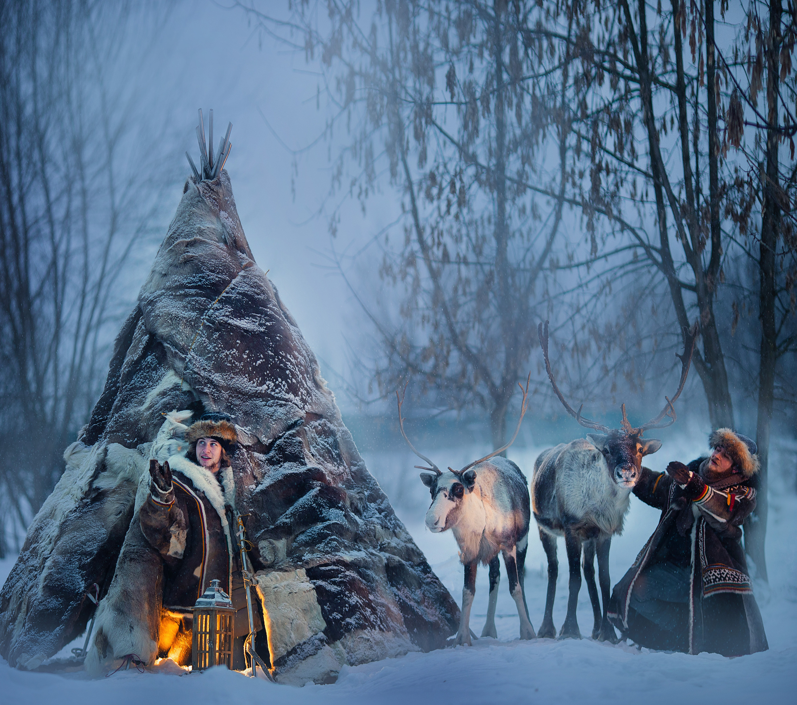 Фотосессия с оленем, сказочная Фотосессия, зимний фотопроект, детский фотограф, съемка с оленем, фотопроект, Фотосессия с животными, топовый фотограф