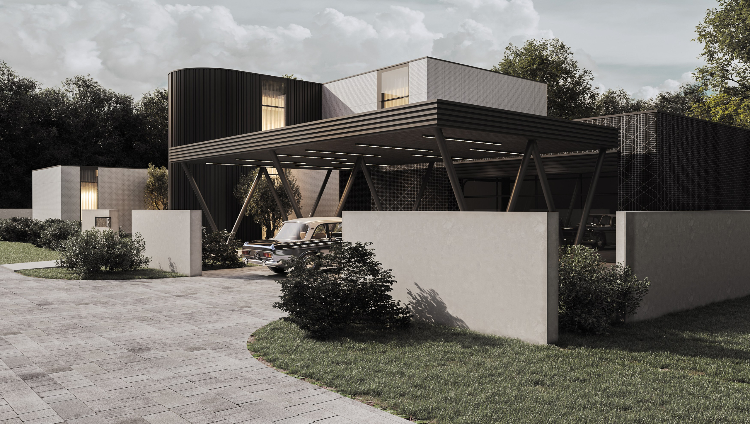 Minimalism House. Paintings by the artist Sergey Ratchin