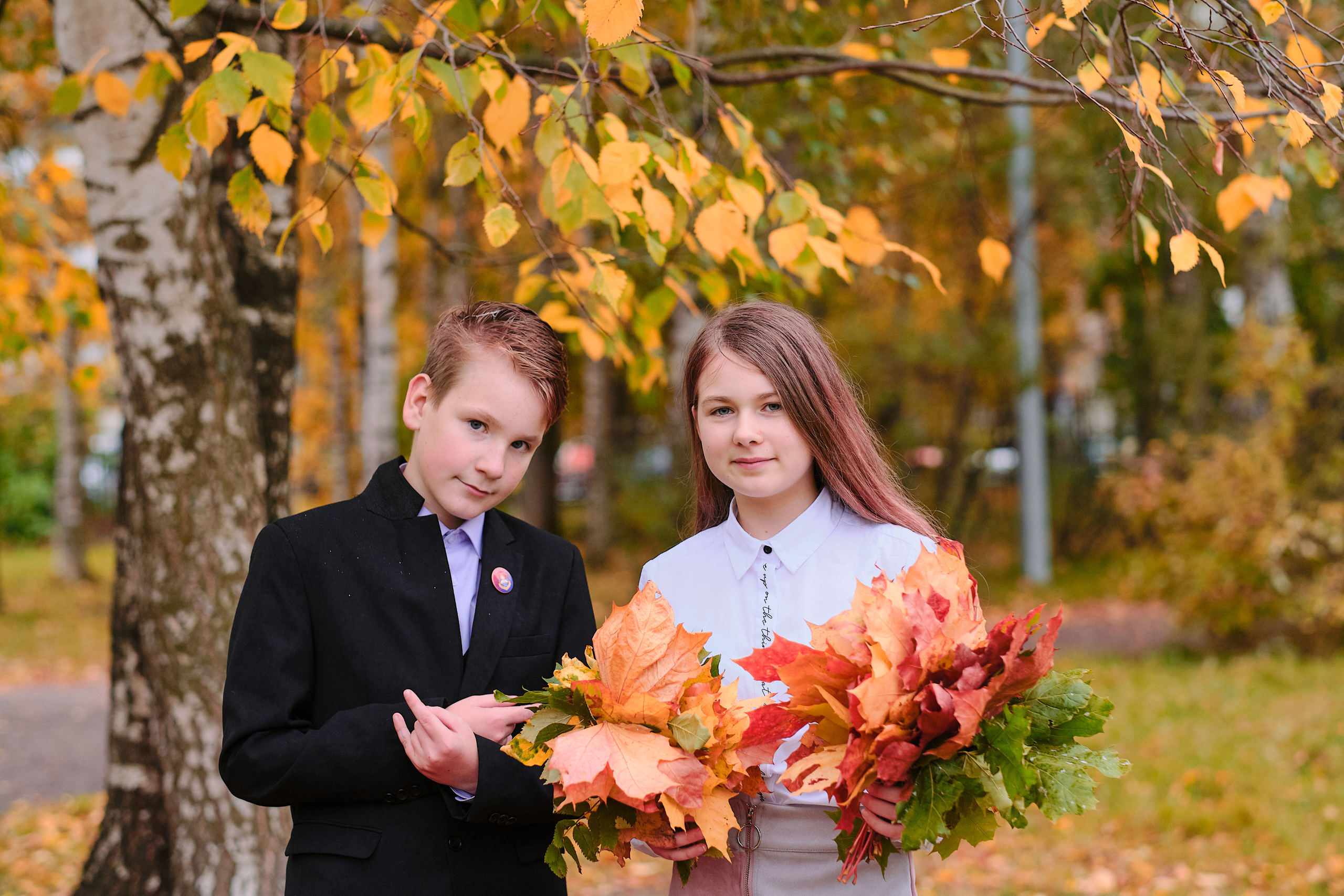 Осенняя фотосъёмка 5 класса