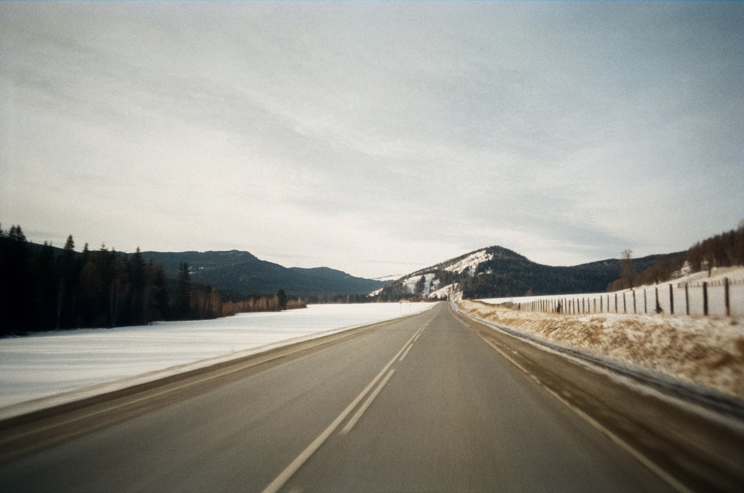 Семинский перевал, дорога из Land Cruser / 19 декабря 2023 года (-18℃)