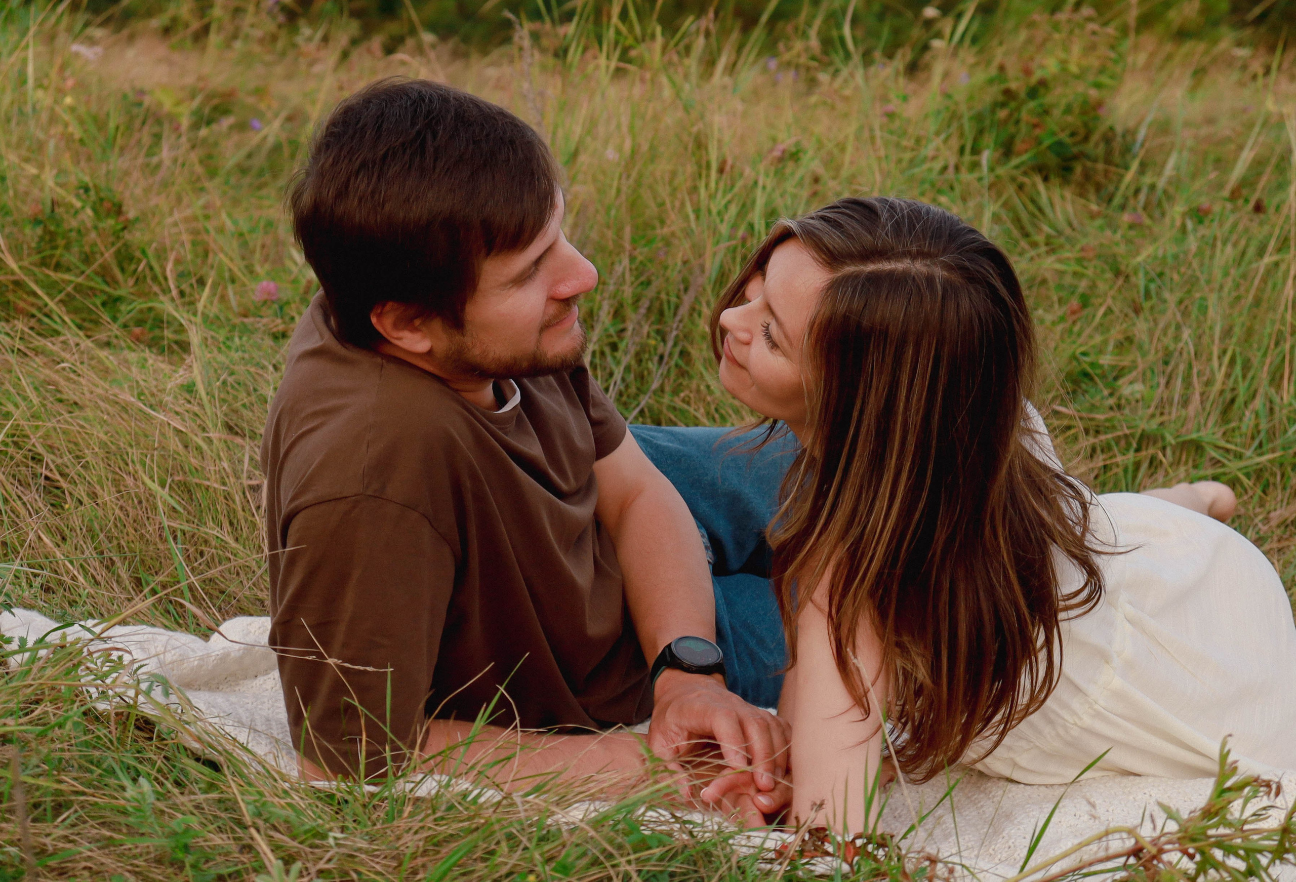 Семья в поле. Фотограф Александра Коновалова