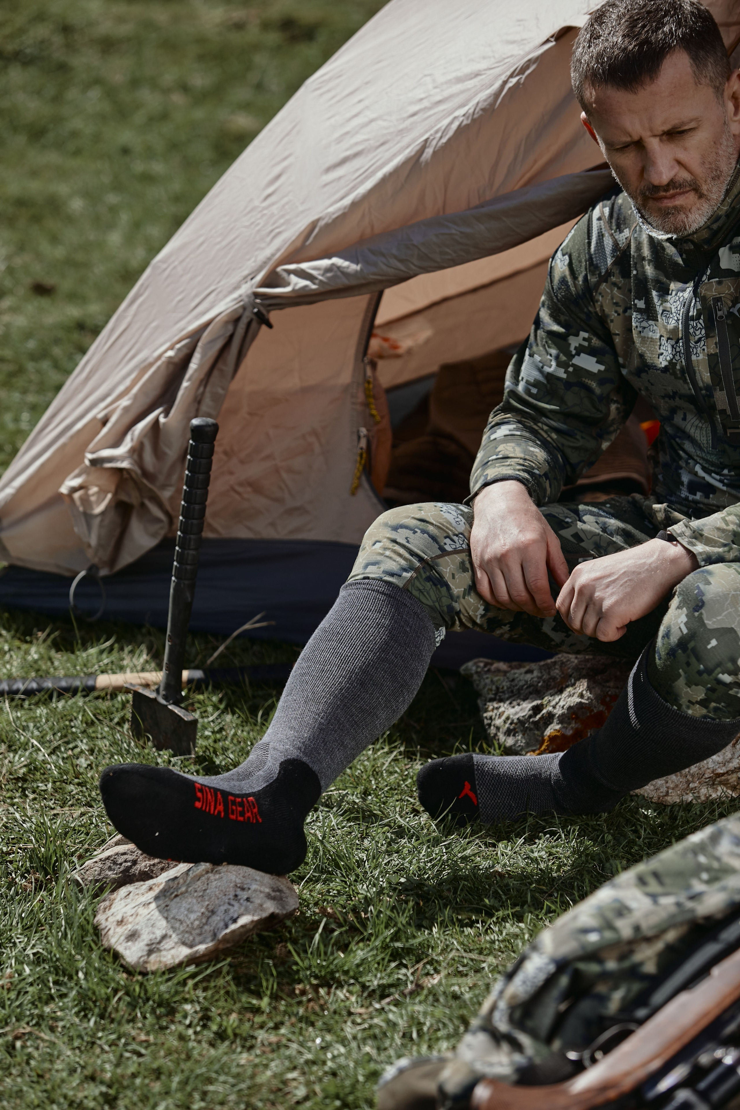 Съемка для бренда охотничьей одежды под ключ. Фотограф Продюсер в горах КБР / Москва Нальчик Горы