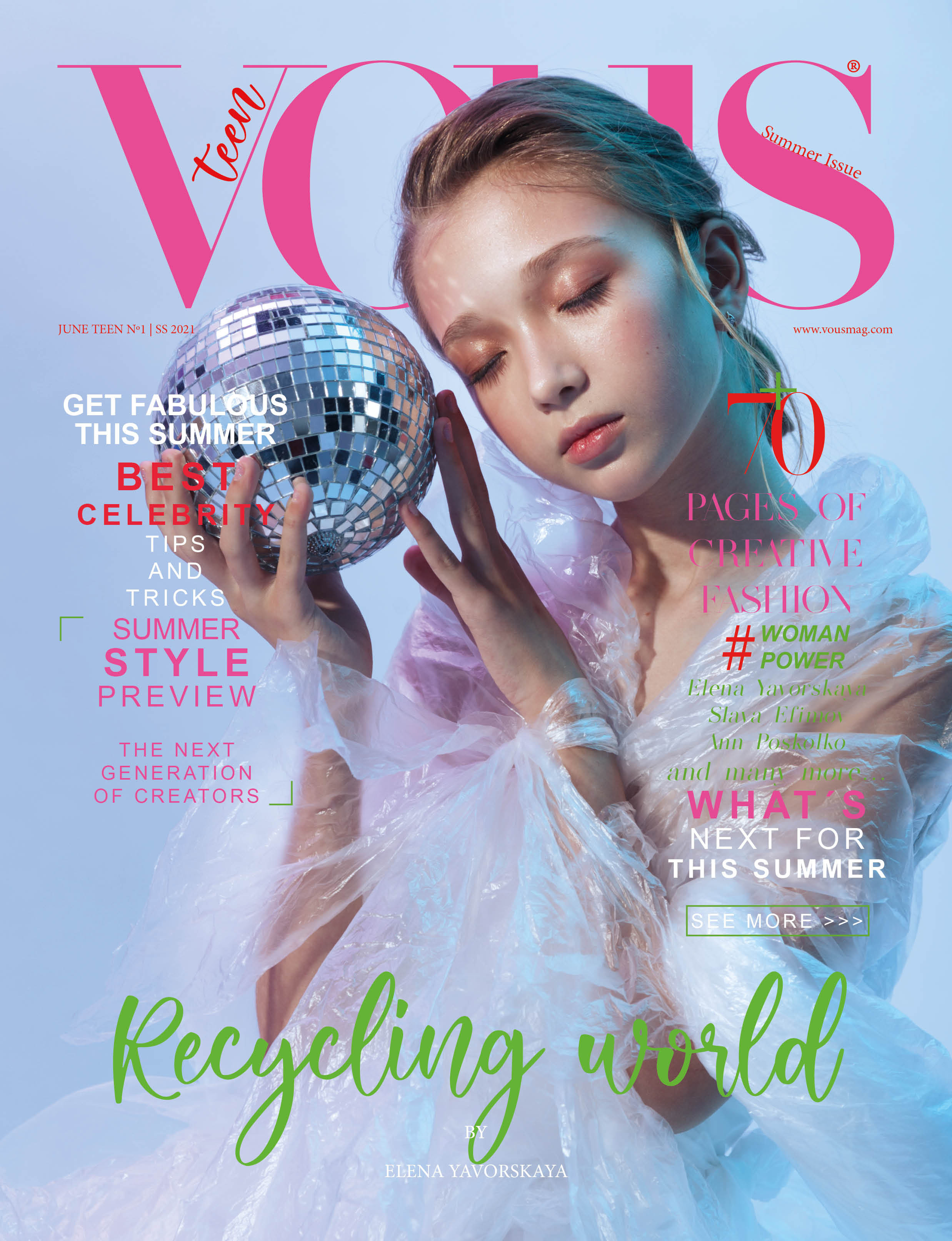 «Recycling Word» Vous Magazine TEEN EDITION. Elena Yavorskaya Photography