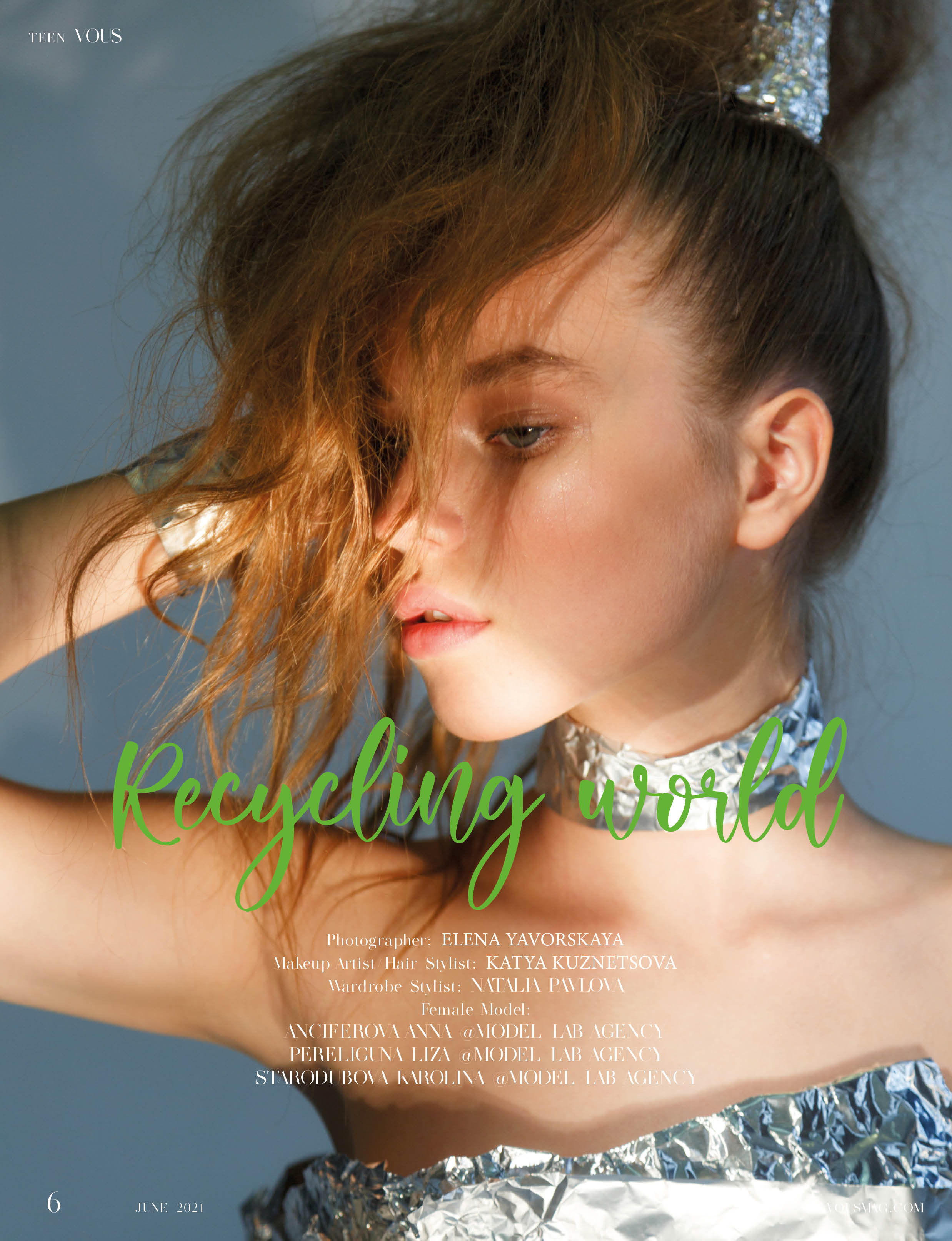 «Recycling Word» Vous Magazine TEEN EDITION. Elena Yavorskaya Photography