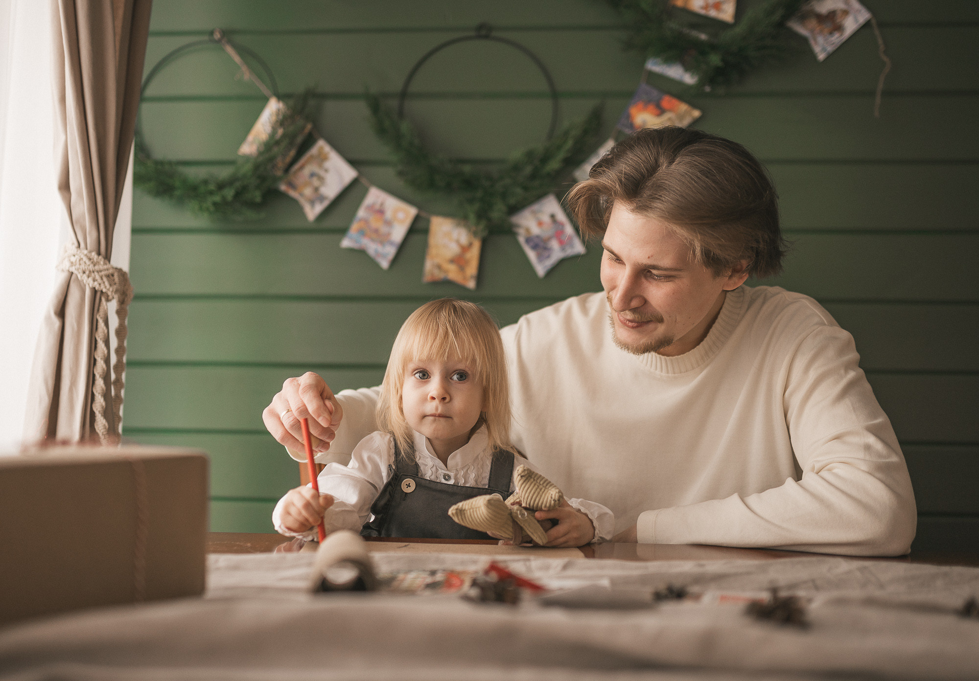 Семейный новый год. Детский семейный фотограф в Москве Евгения