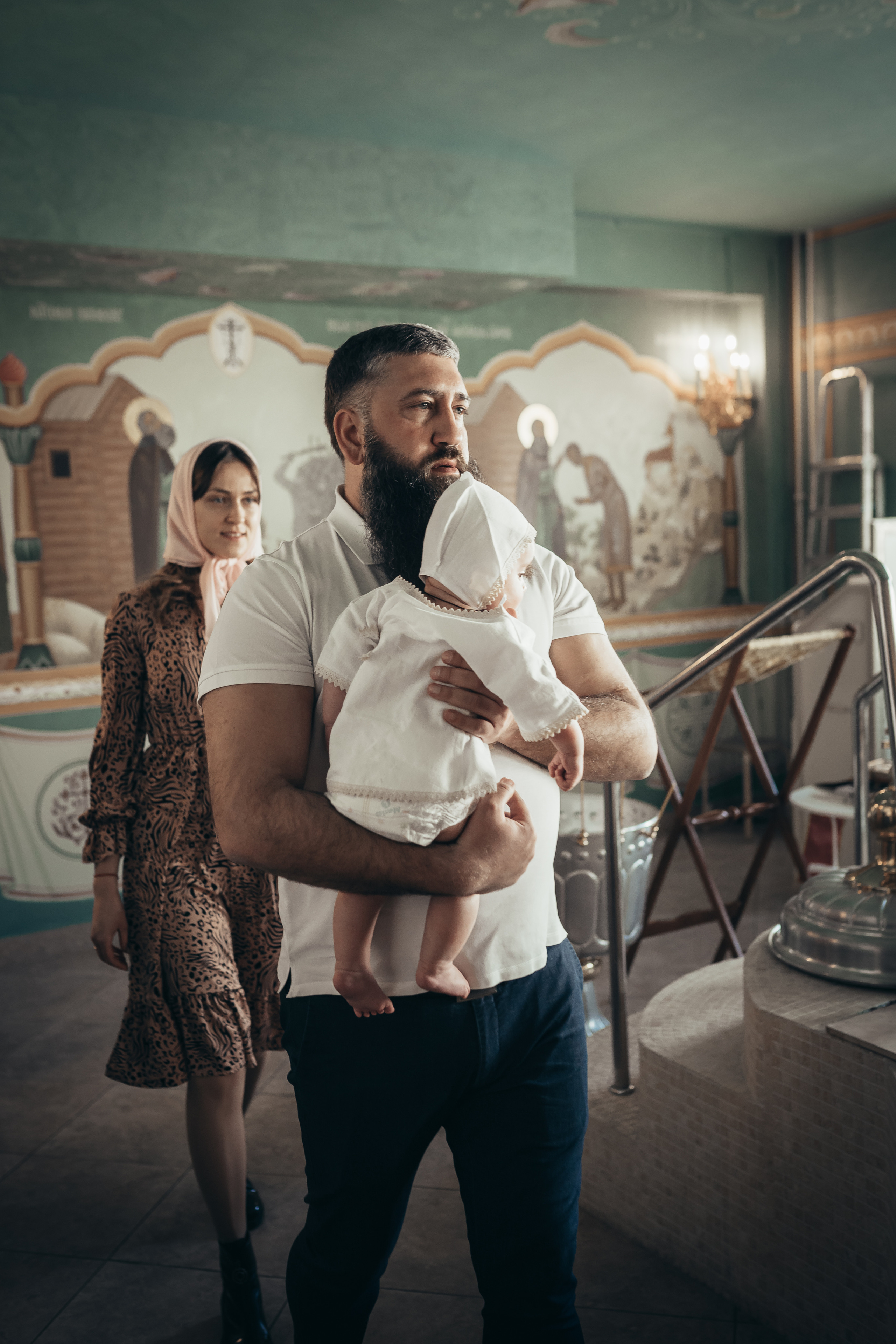 Крестины Виктора. Детский семейный фотограф в Москве Евгения