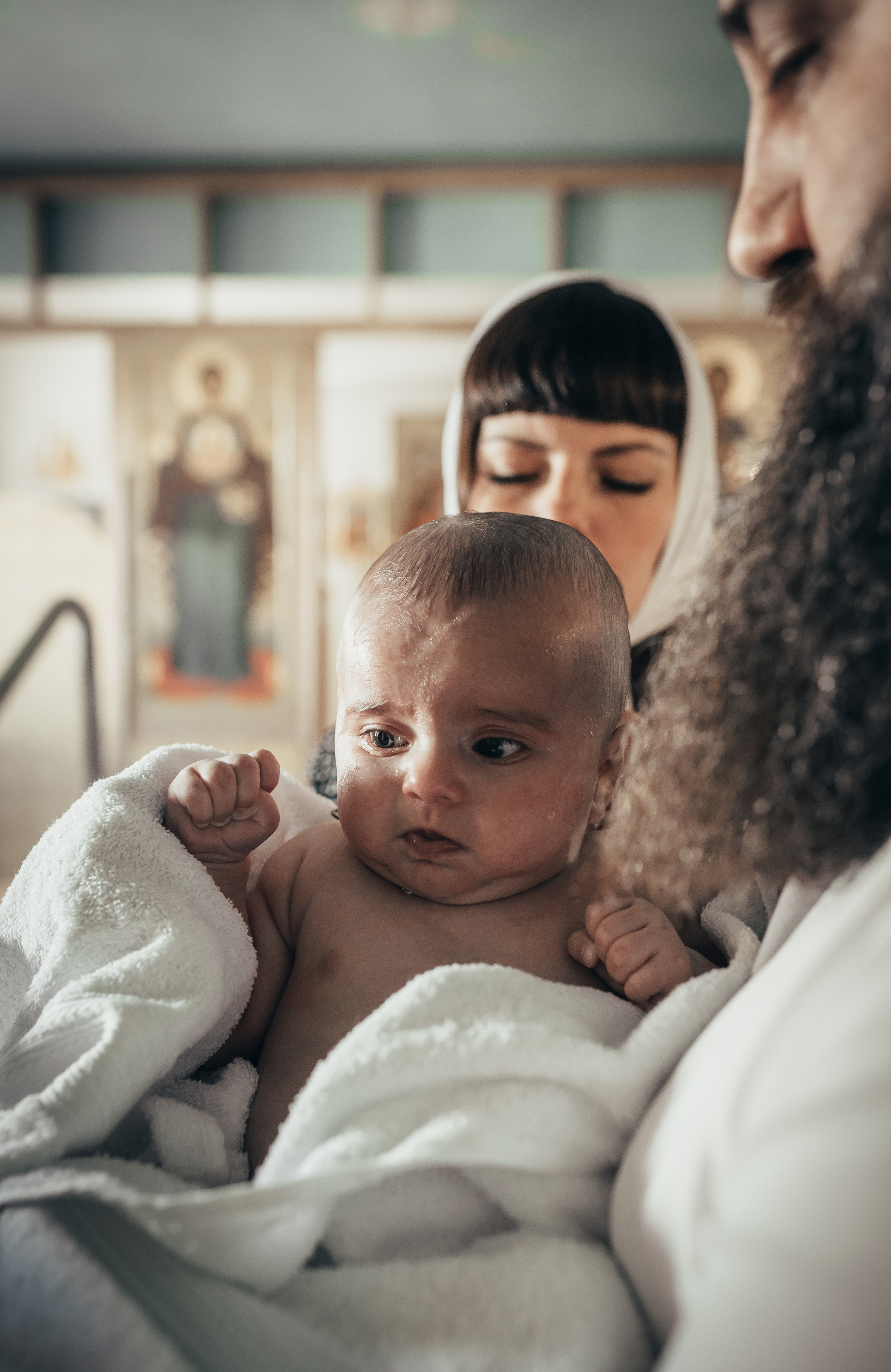 Крестины Виктора. Детский семейный фотограф в Москве Евгения