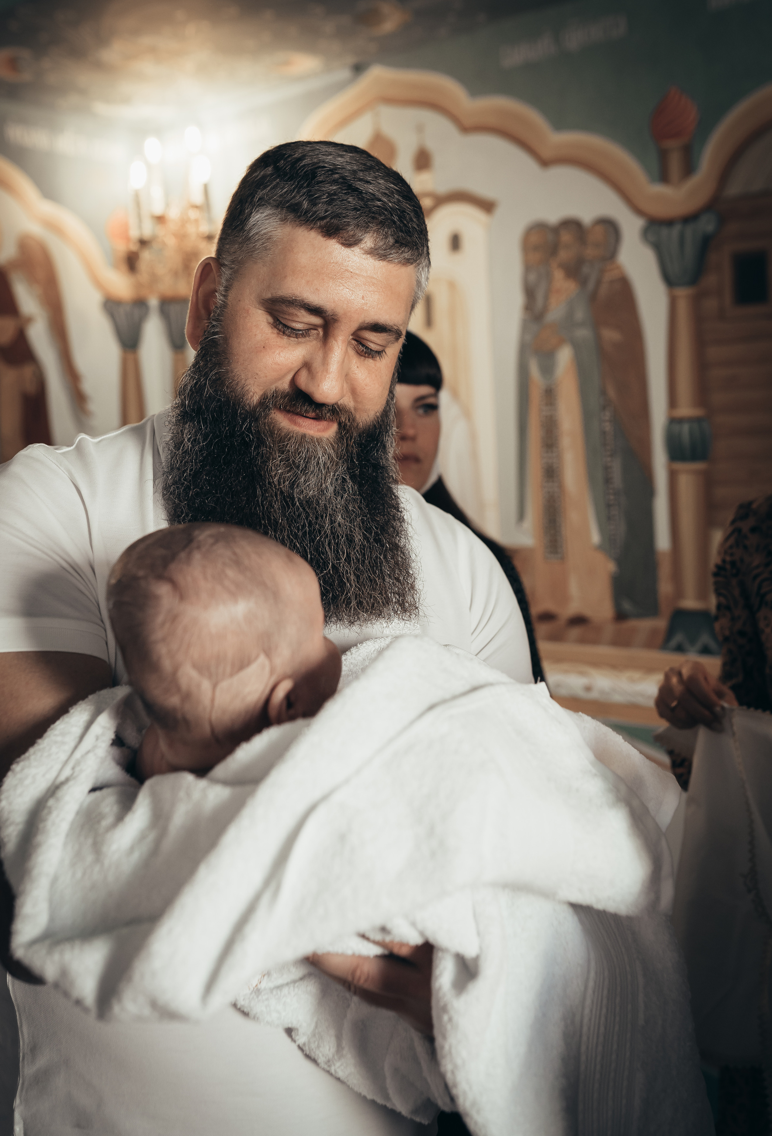 Крестины Виктора. Детский семейный фотограф в Москве Евгения