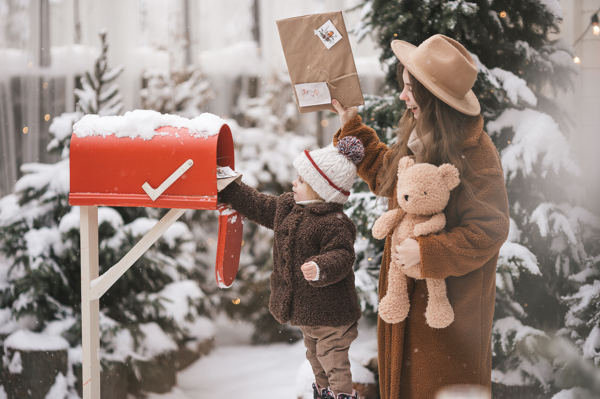 Семейный новый год. Детский семейный фотограф в Москве Евгения