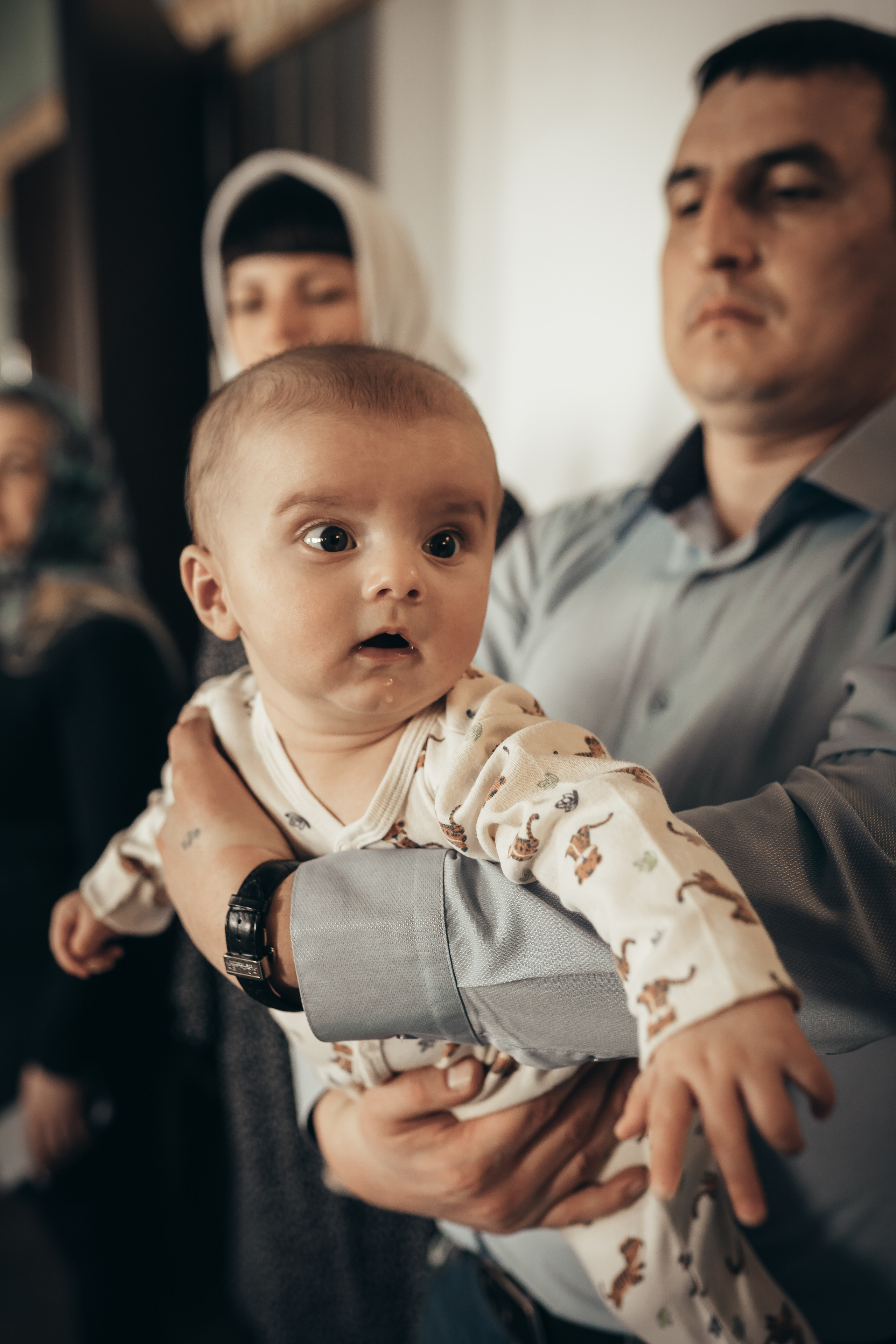 Крестины Виктора. Детский семейный фотограф в Москве Евгения