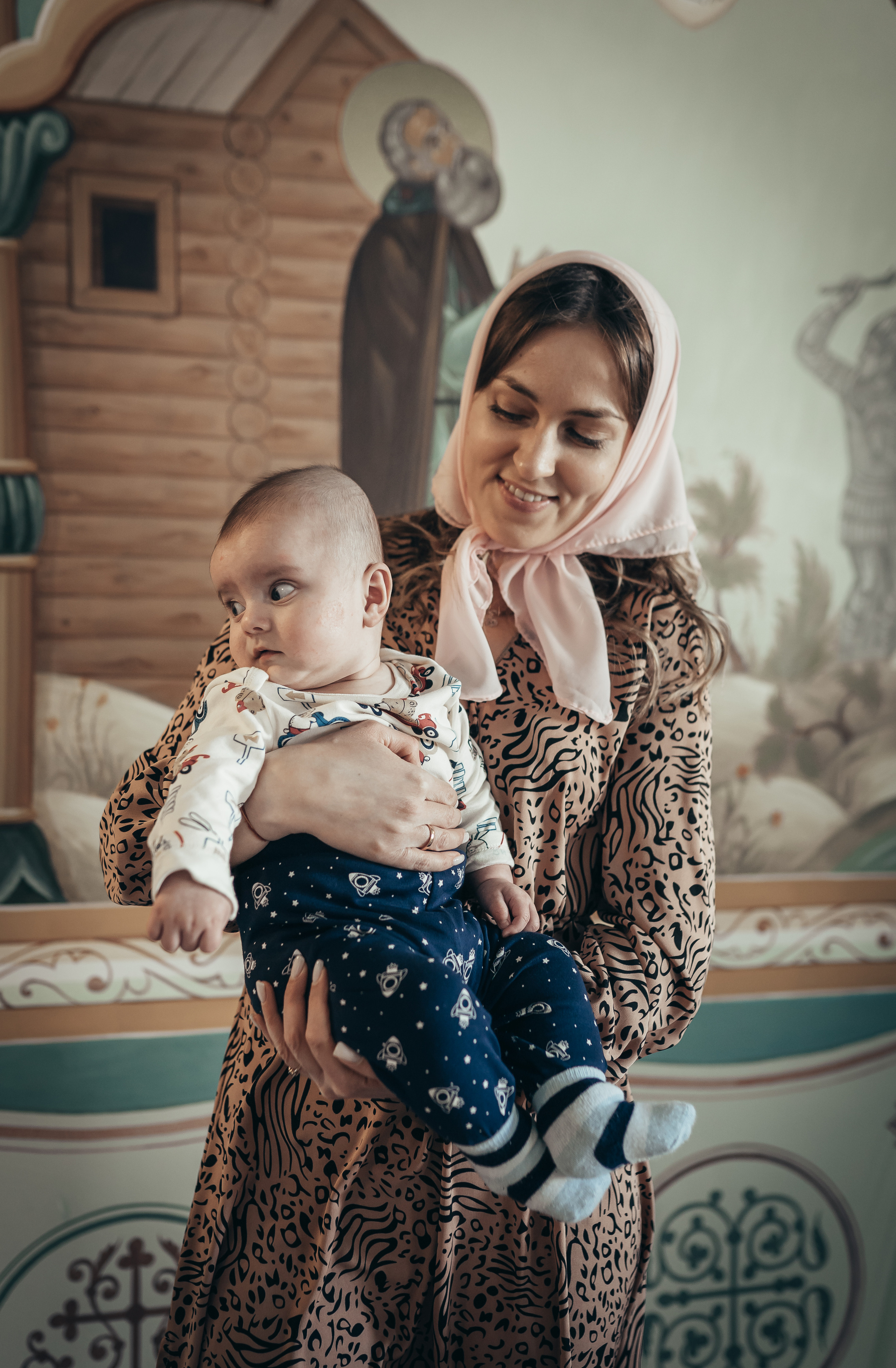 Крестины Виктора. Детский семейный фотограф в Москве Евгения