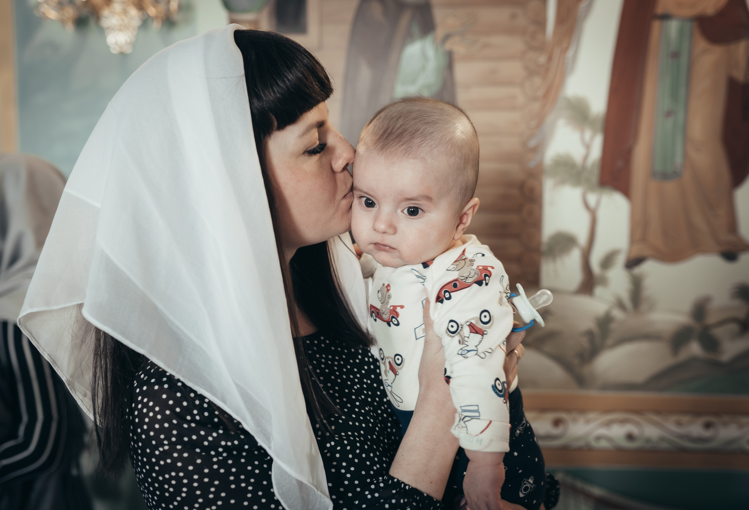 Крестины Виктора. Детский семейный фотограф в Москве Евгения