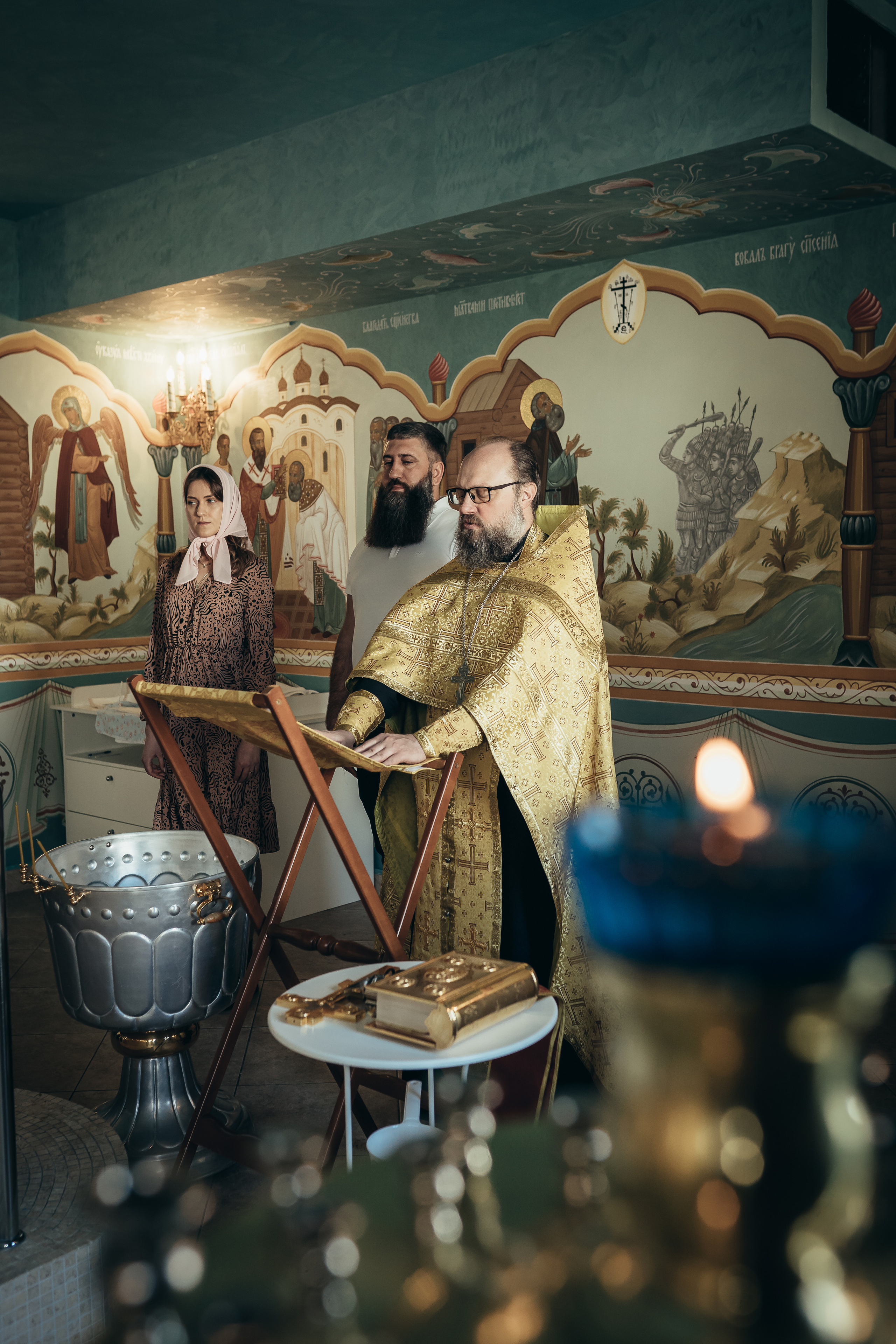 Крестины Виктора. Детский семейный фотограф в Москве Евгения