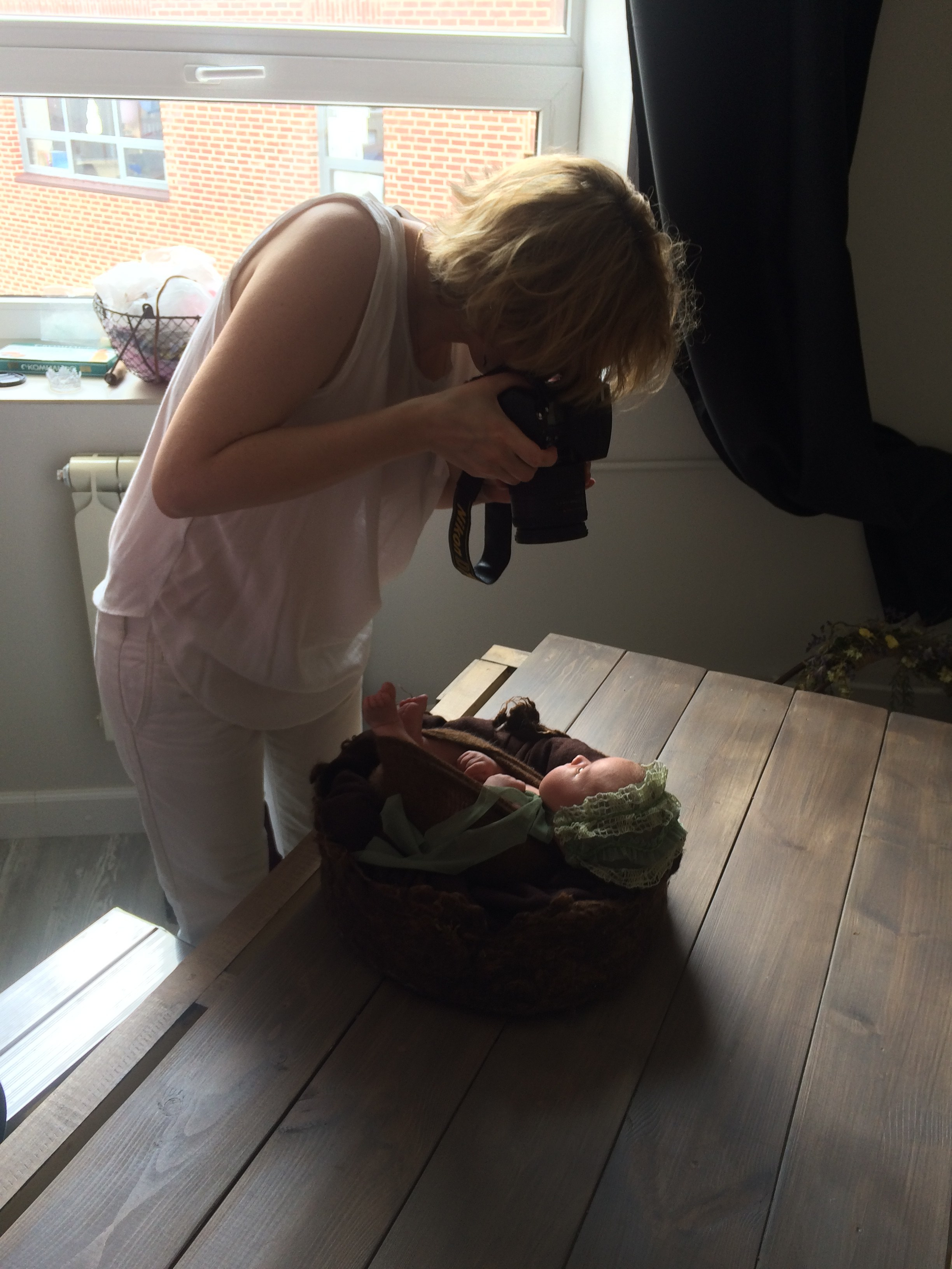 фотосессия новорожденного дома