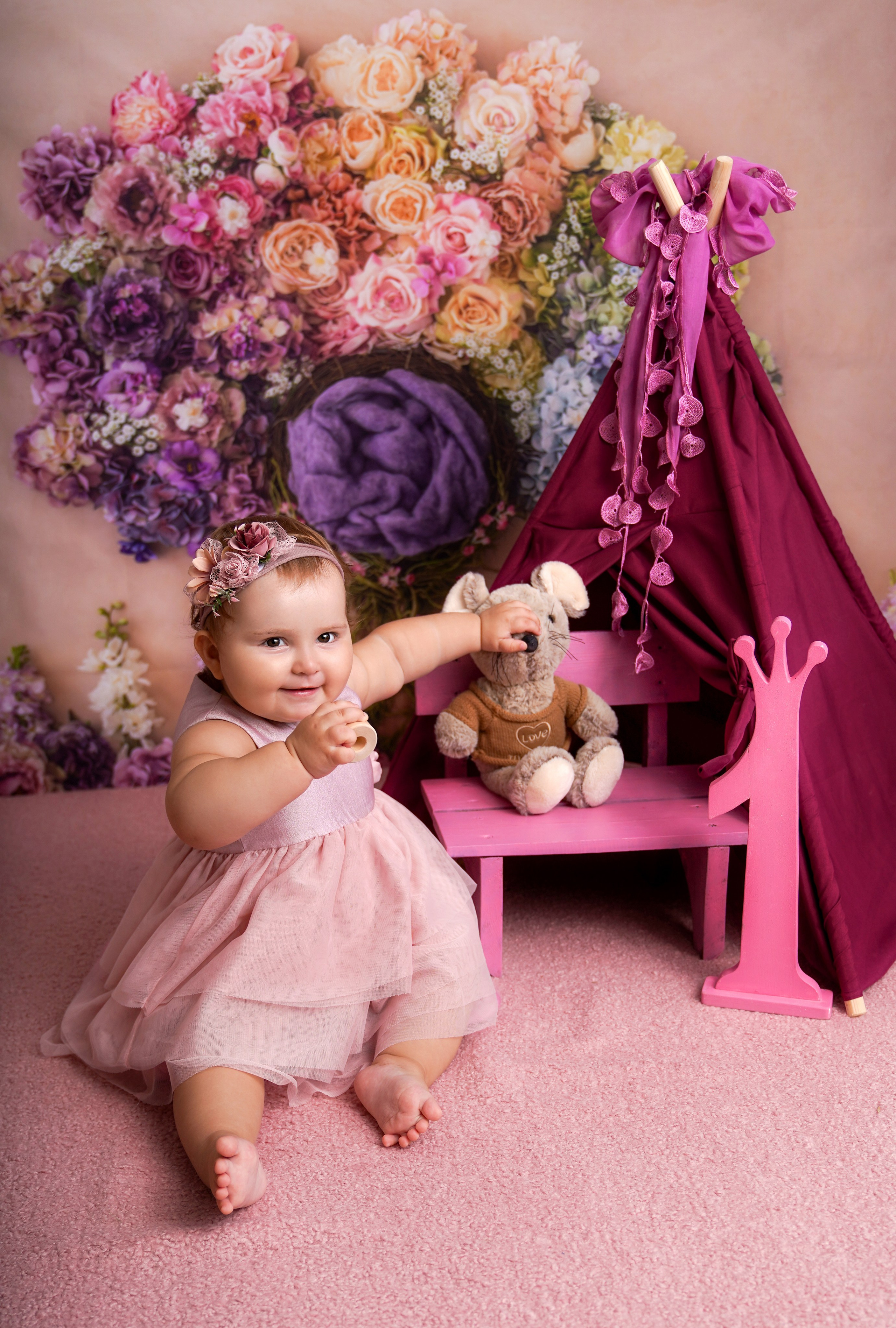 Фотосессия ГОДОВАСИЕ. Фотограф новорожденных, детей до года и беременных в Симферополе