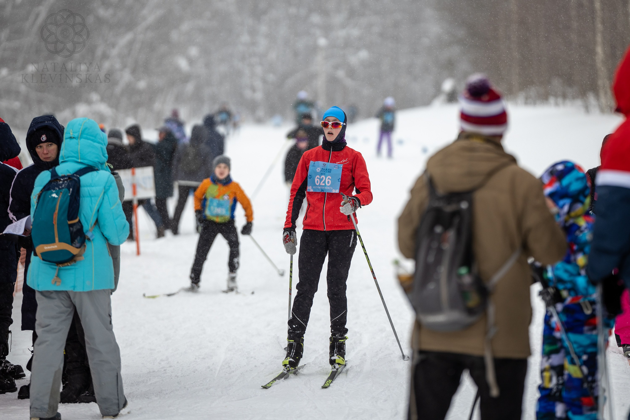 ЛЫЖНЯ РОССИИ 2026 КОСТРОМА. Портретный фотограф в Костроме Наталия Клевинскас