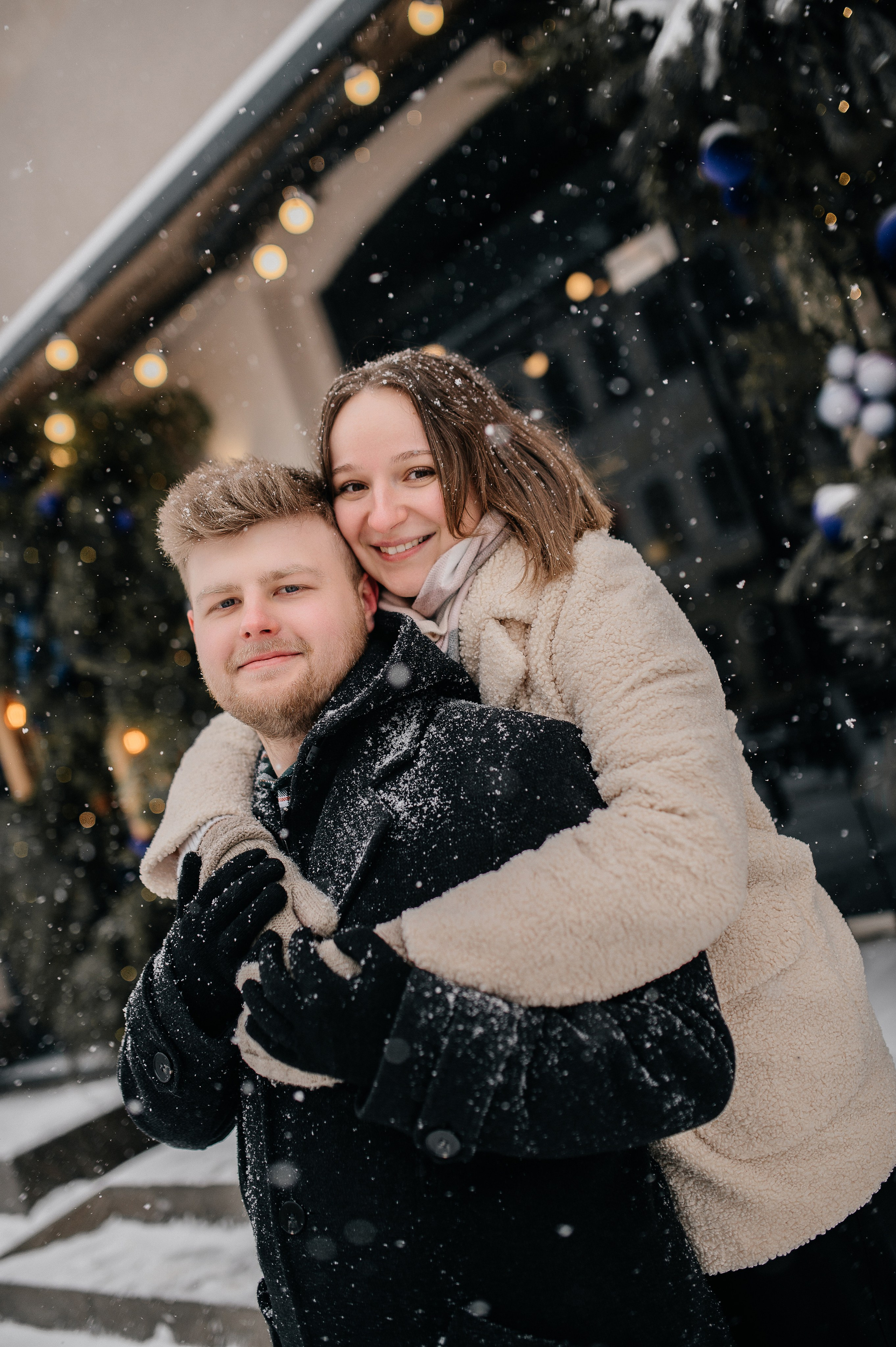 Зимняя фотосессия для Влада и Алены. Катя Курлович — семейный фотограф в Бобруйске и Минске