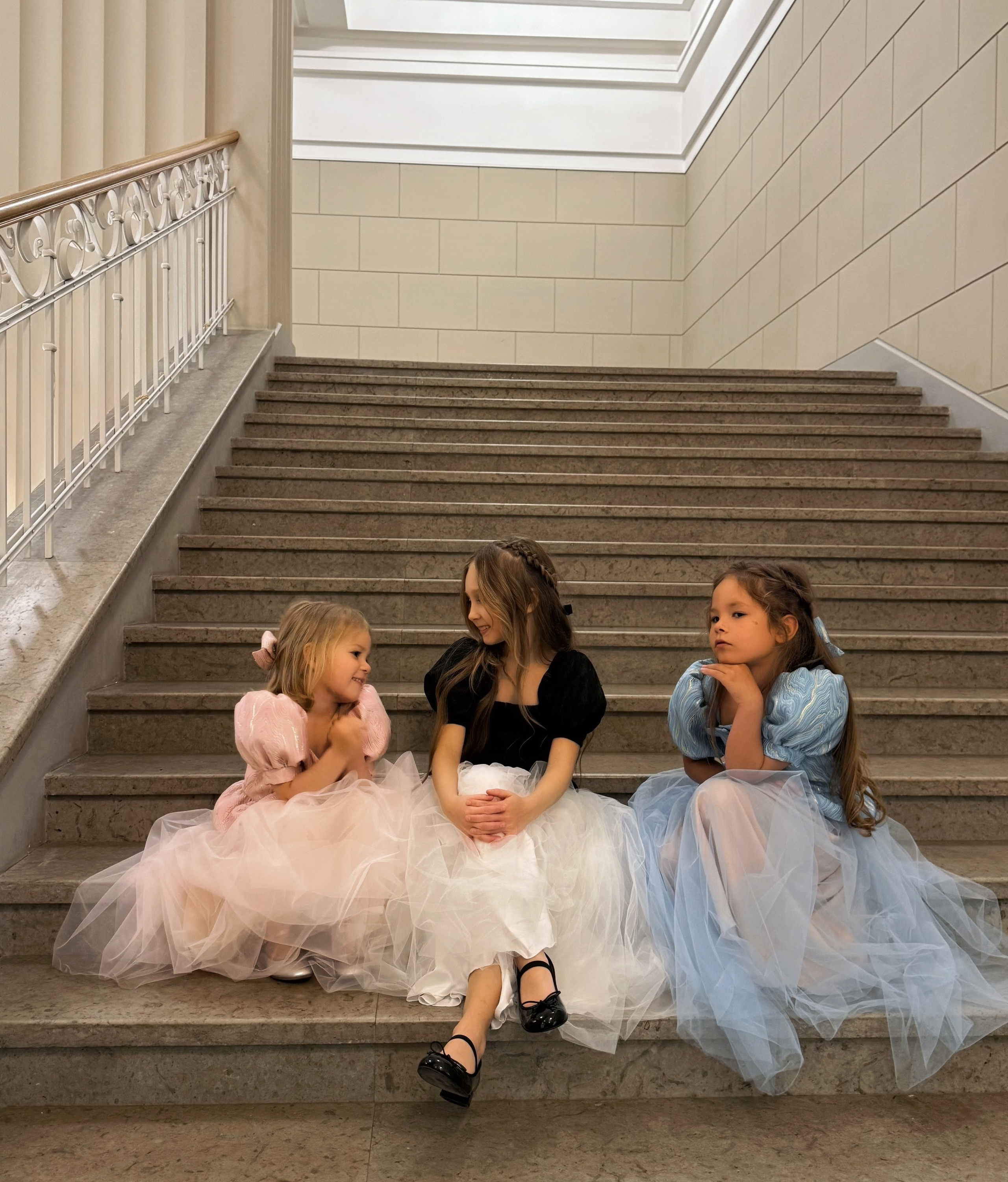 Фатиновая юбка ‘Jolie Tulle’ Sky голубая. Одежда для детей