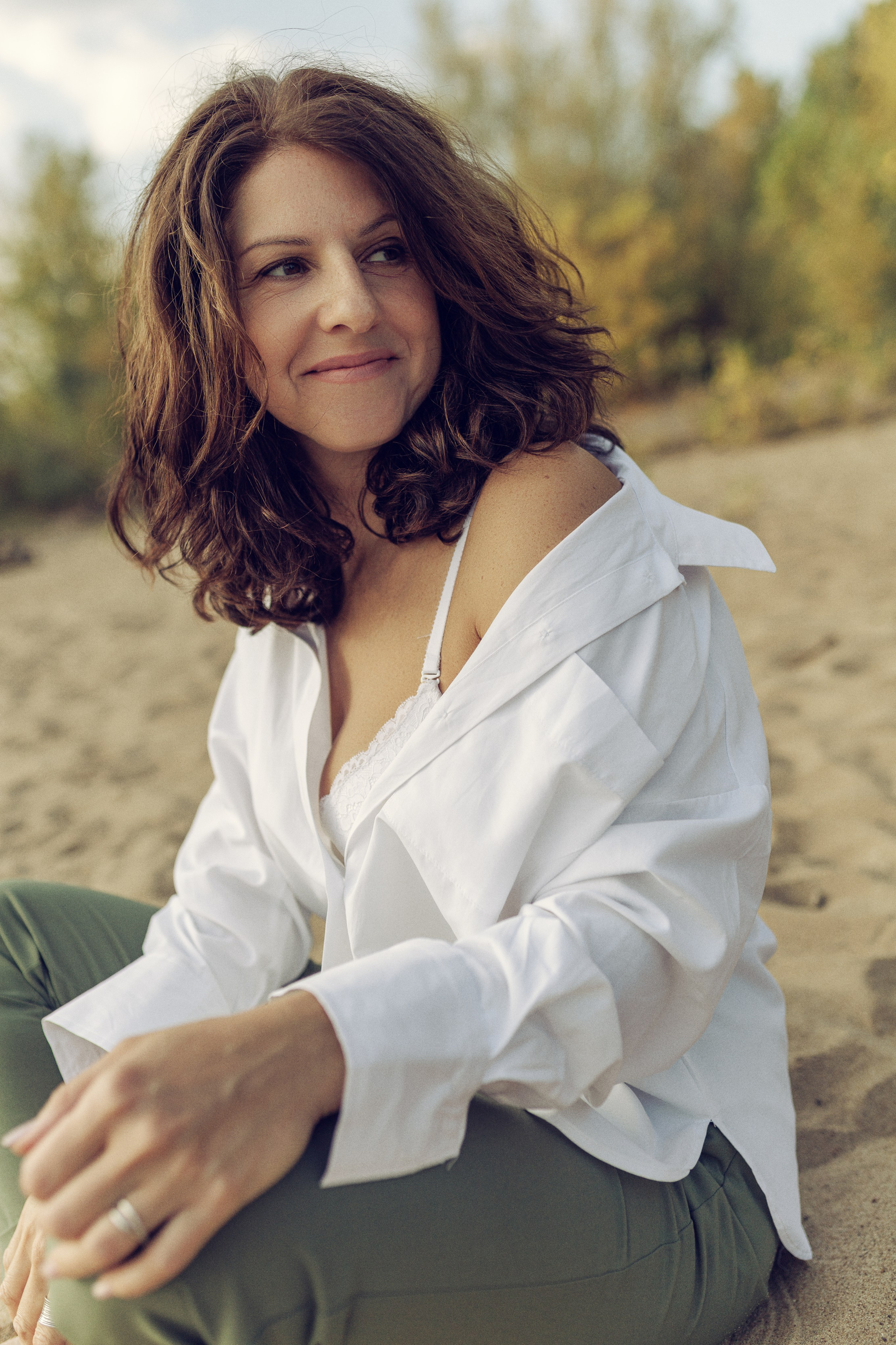 женский портрет на природе