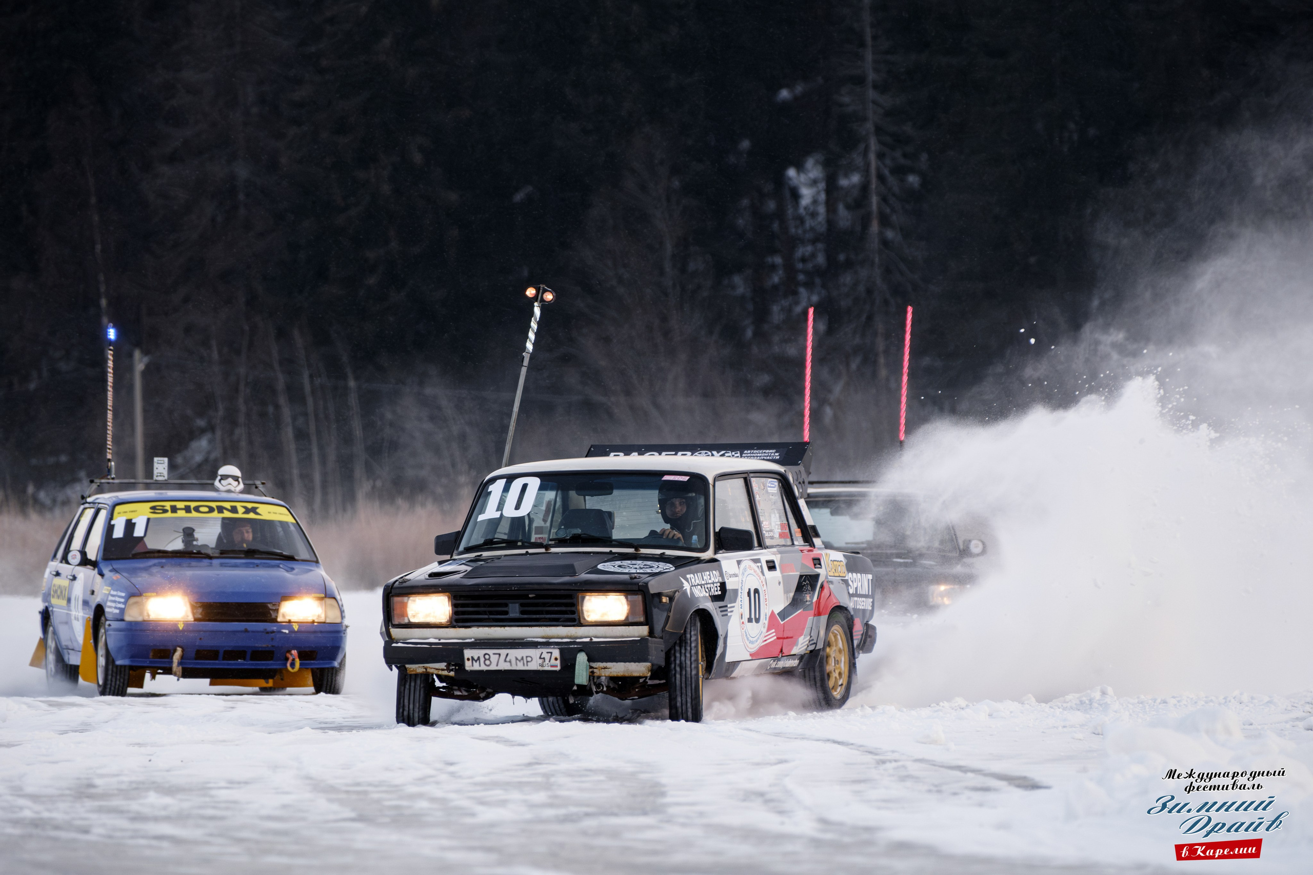 «Зимний Драйв в Карелии» Авто Марафон-гигант «25 часов на льду» Илона Накутис, Николай Грязин, джимхана, фотограф Антон Медведев, icoguar, Сортавала, Карелия