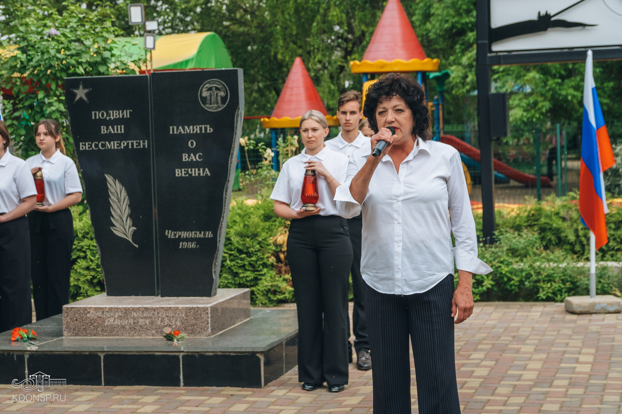 Память о Чернобыле. Новотитаровский Дом культуры