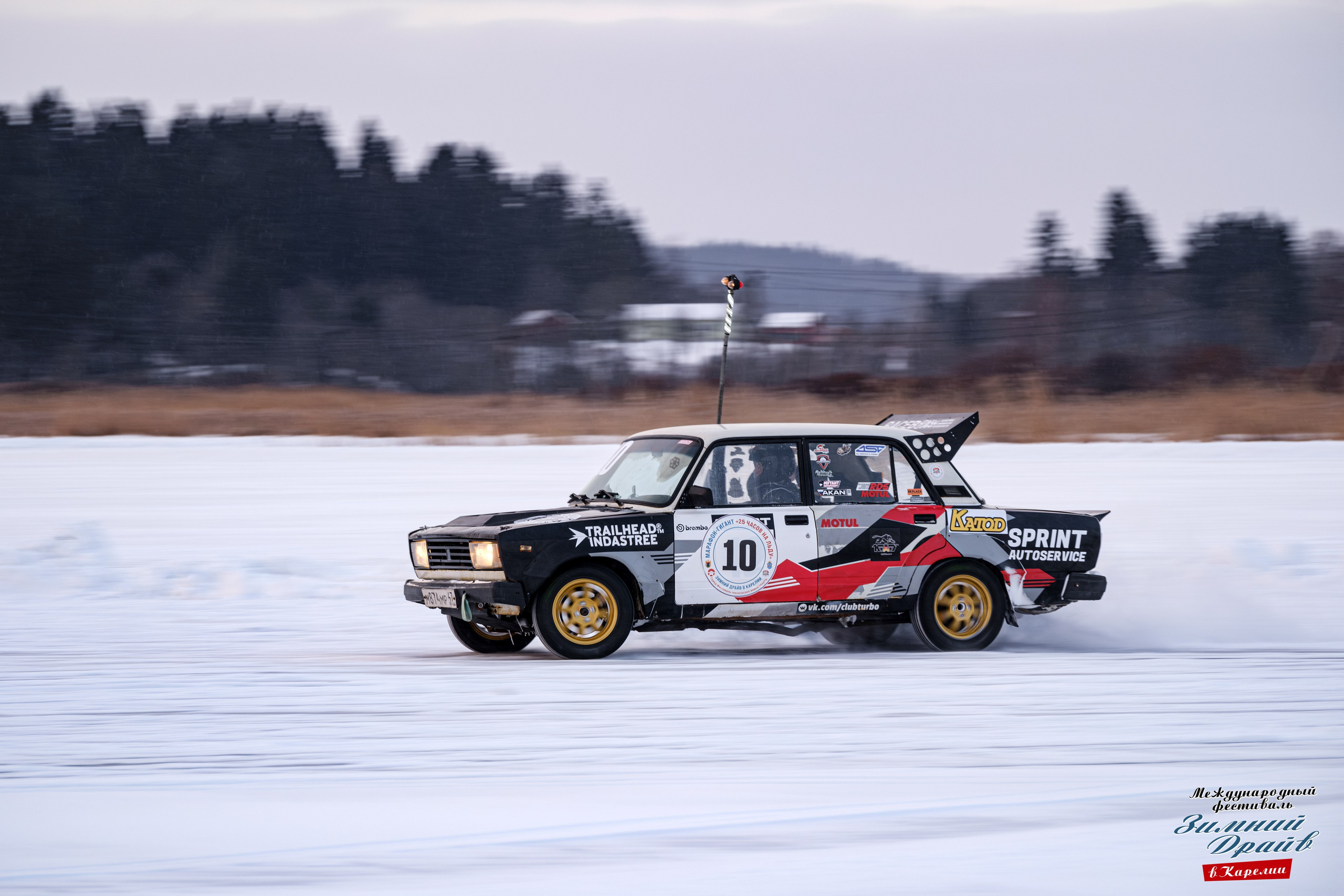 «Зимний Драйв в Карелии» Авто Марафон-гигант «25 часов на льду» Илона Накутис, Николай Грязин, джимхана, фотограф Антон Медведев, icoguar, Сортавала, Карелия