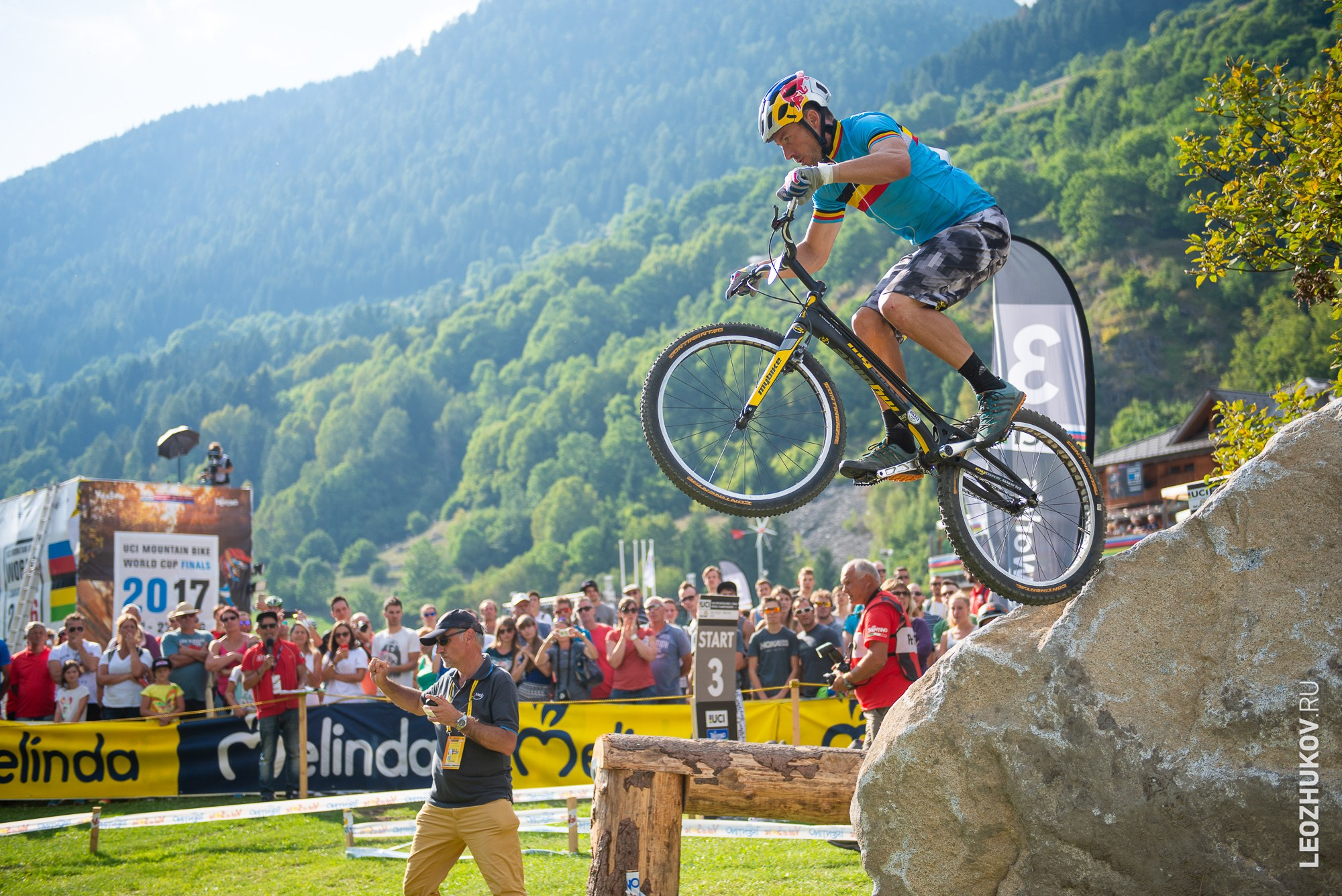 UCI Trials World Championships 2016 — finals. Sports photographer Leonid Zhukov