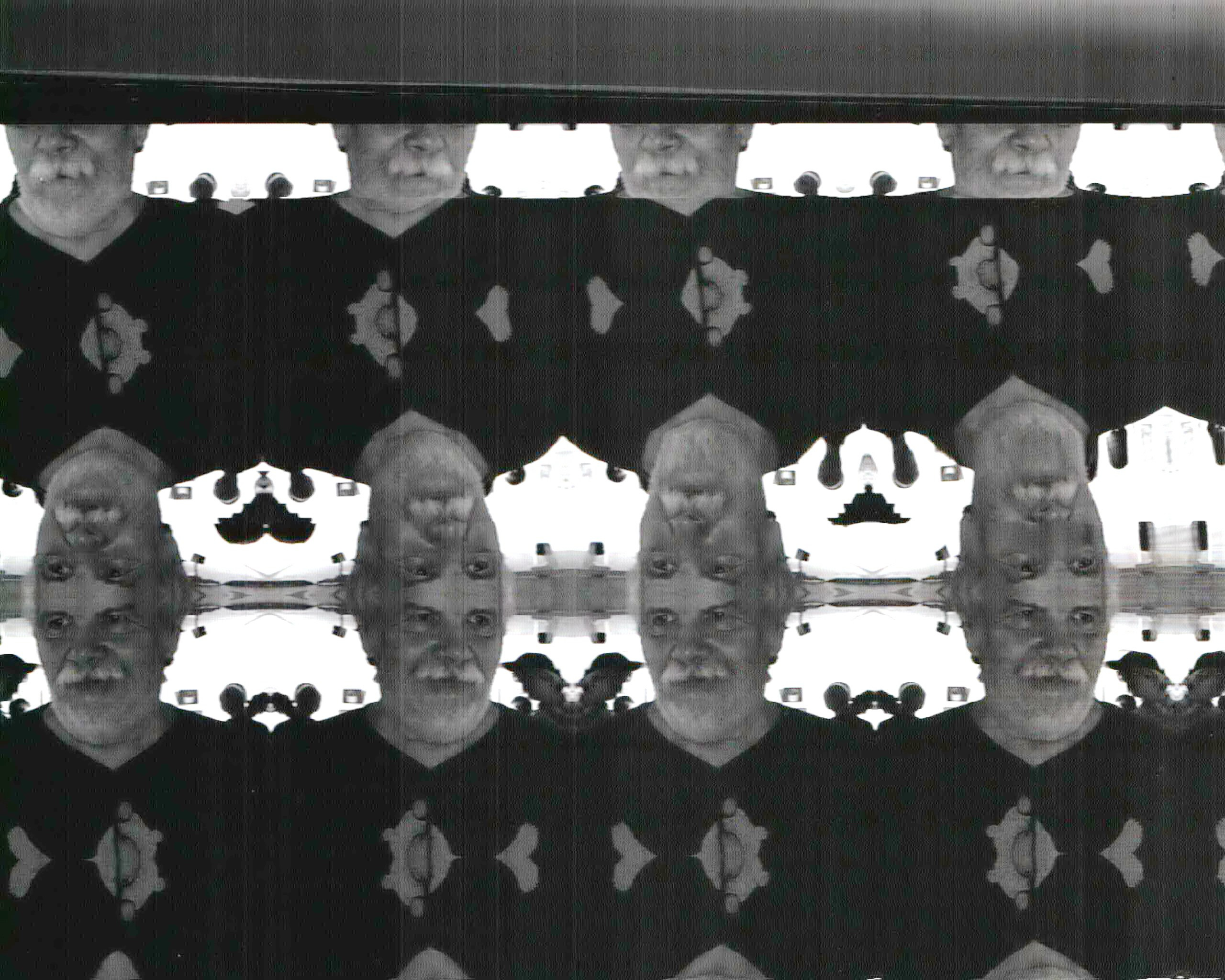 Fluxus Selfie Machine. Roman Hodirev is an esoteriologist, multidisciplinary artist, photographer and musician. Saint Petersburg, Riga