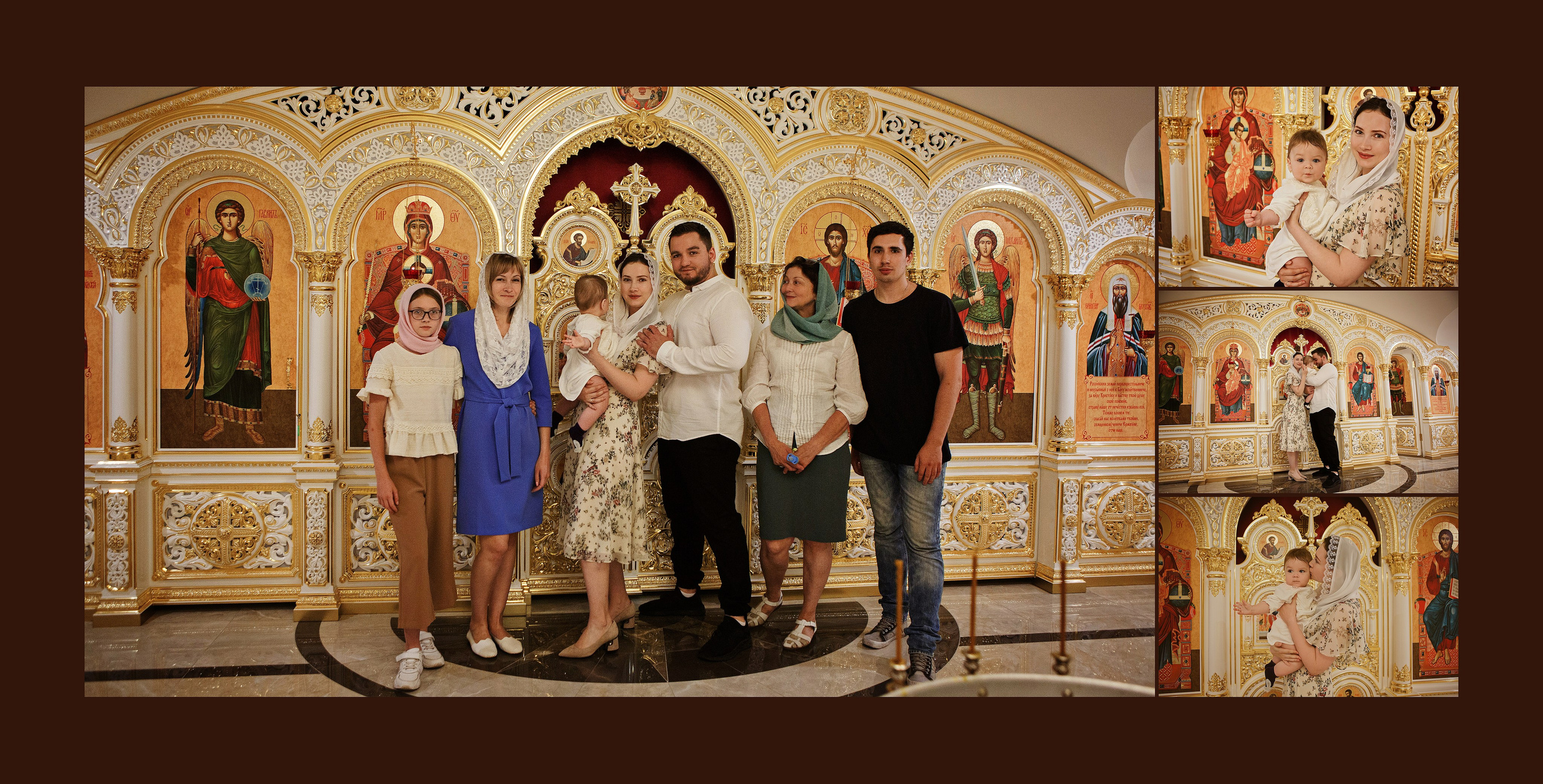 Фотосессия крещения новорожденных