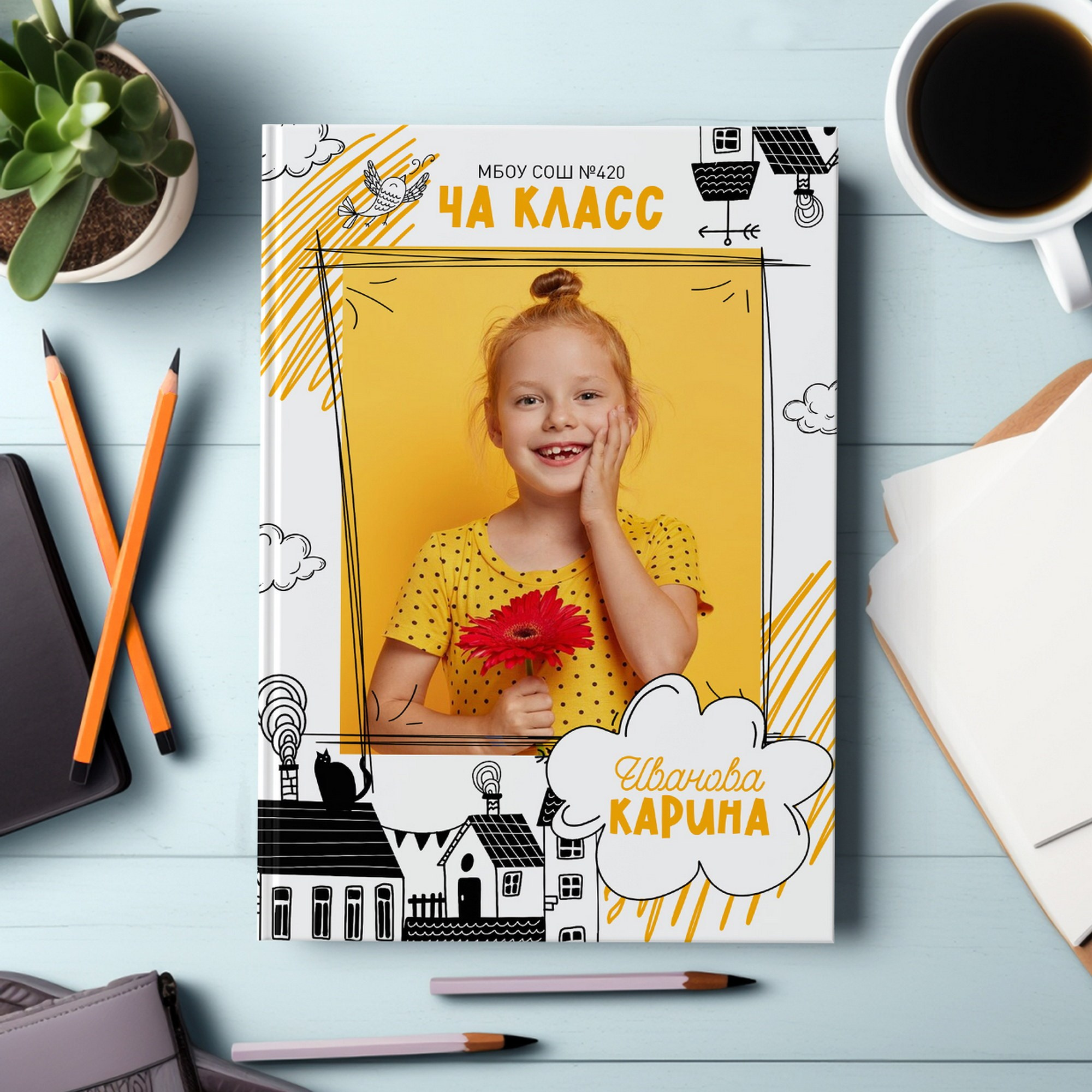 Дизайны школьных фотокниг и фотоальбомов