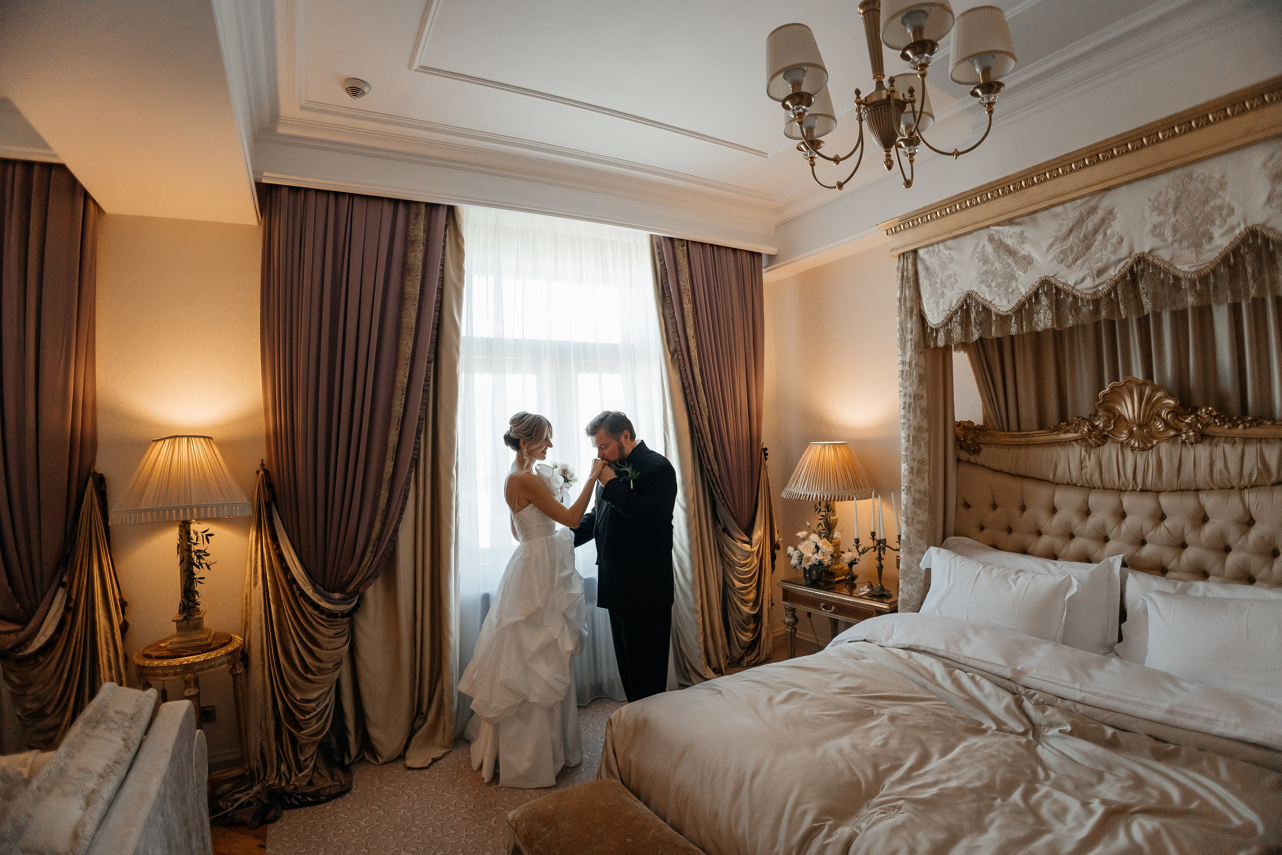 Самые красивые отели Москвы для свадебной фотосессии. Свадебный фотограф в Москве Дарья Олендарёва