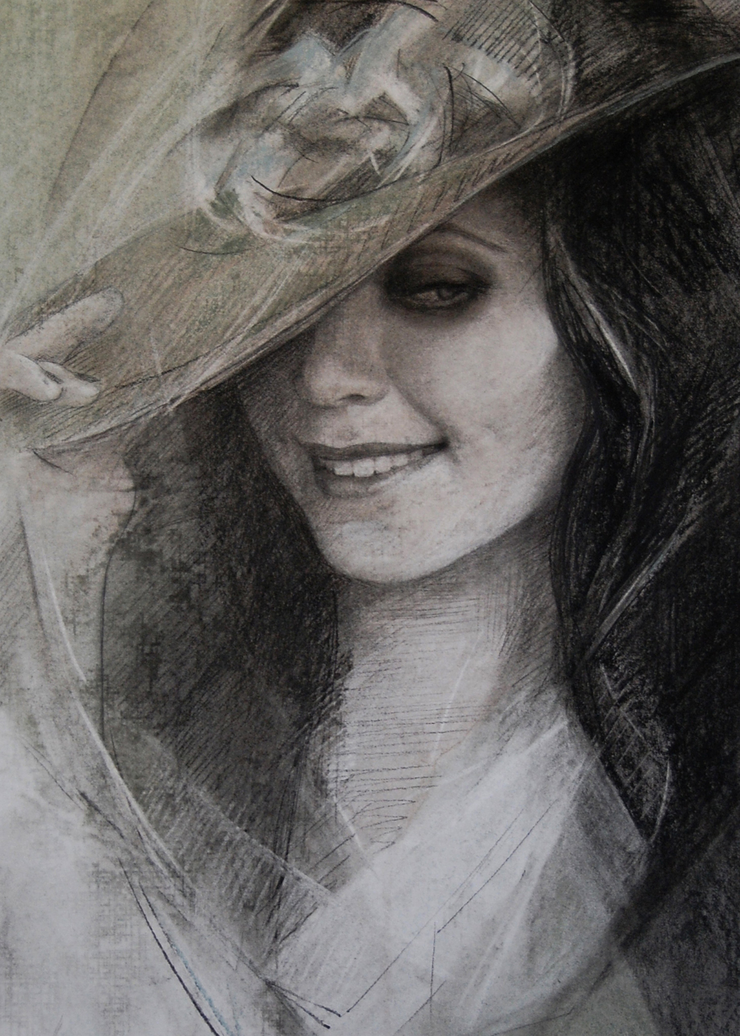 Персональный портрет. Бумага, уголь