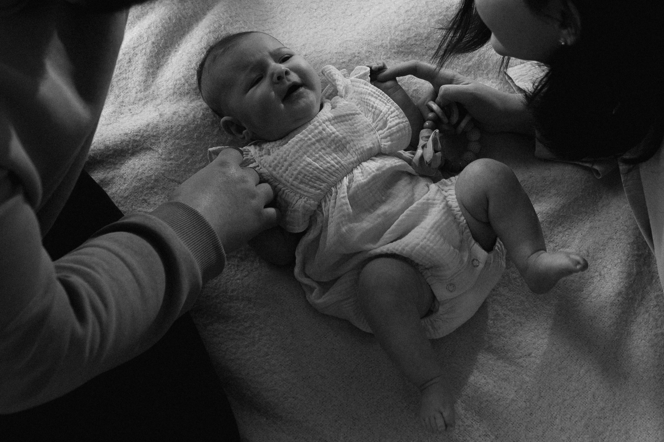 Семейная фотосъемка новорожденной. Фотограф Крещения и Венчания в Москве