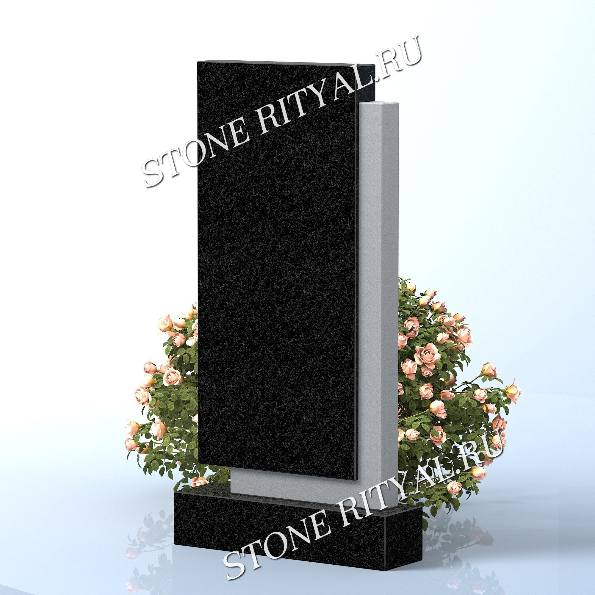 Вертикальные памятники прямые. Изготовление и установка памятников в Москве и МО