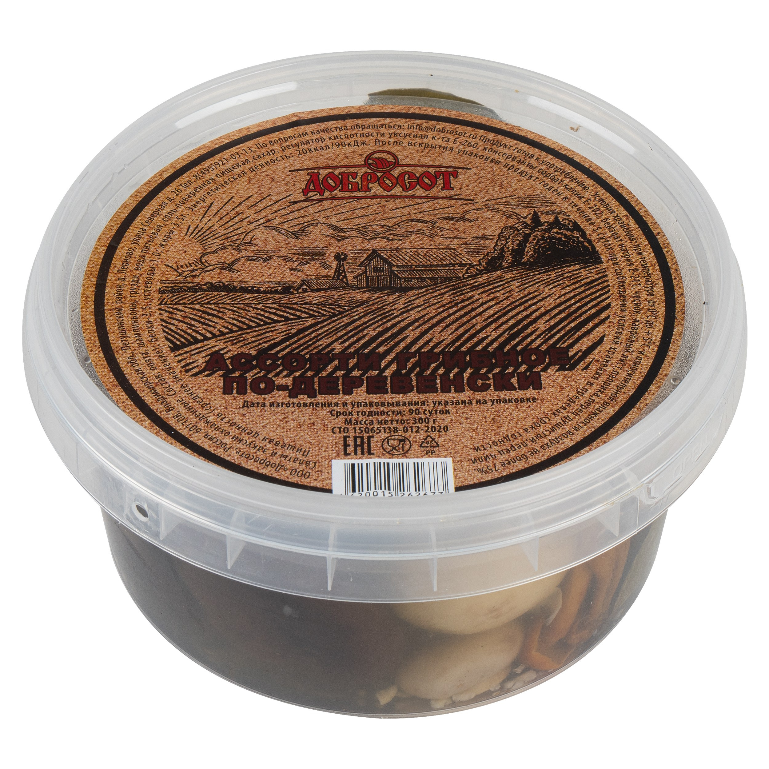 ассорти грибов по-деревенски