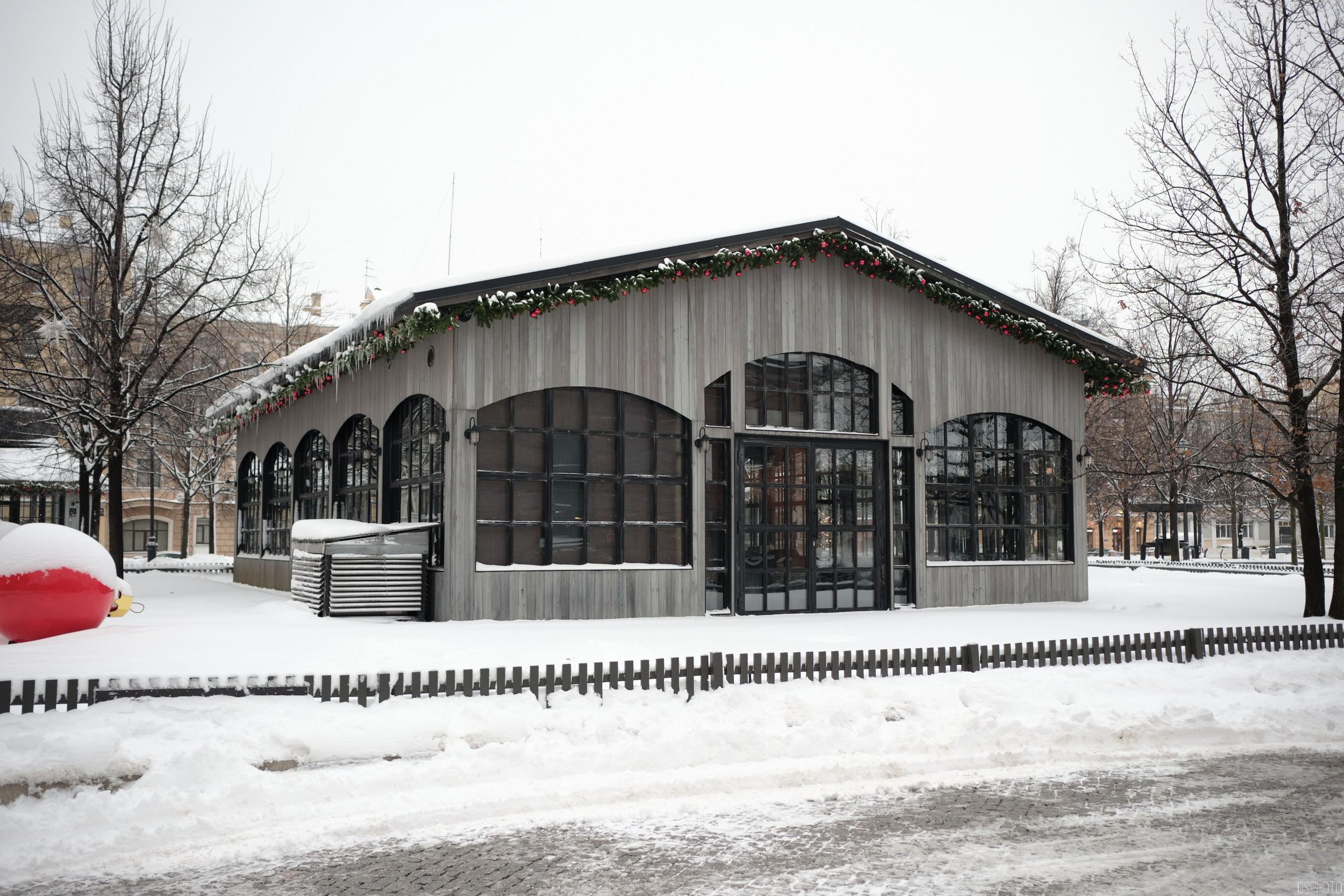 Снег и туман в Санкт-Петербурге. Фотографъ Сергѣевъ. Поймать мгновеніе