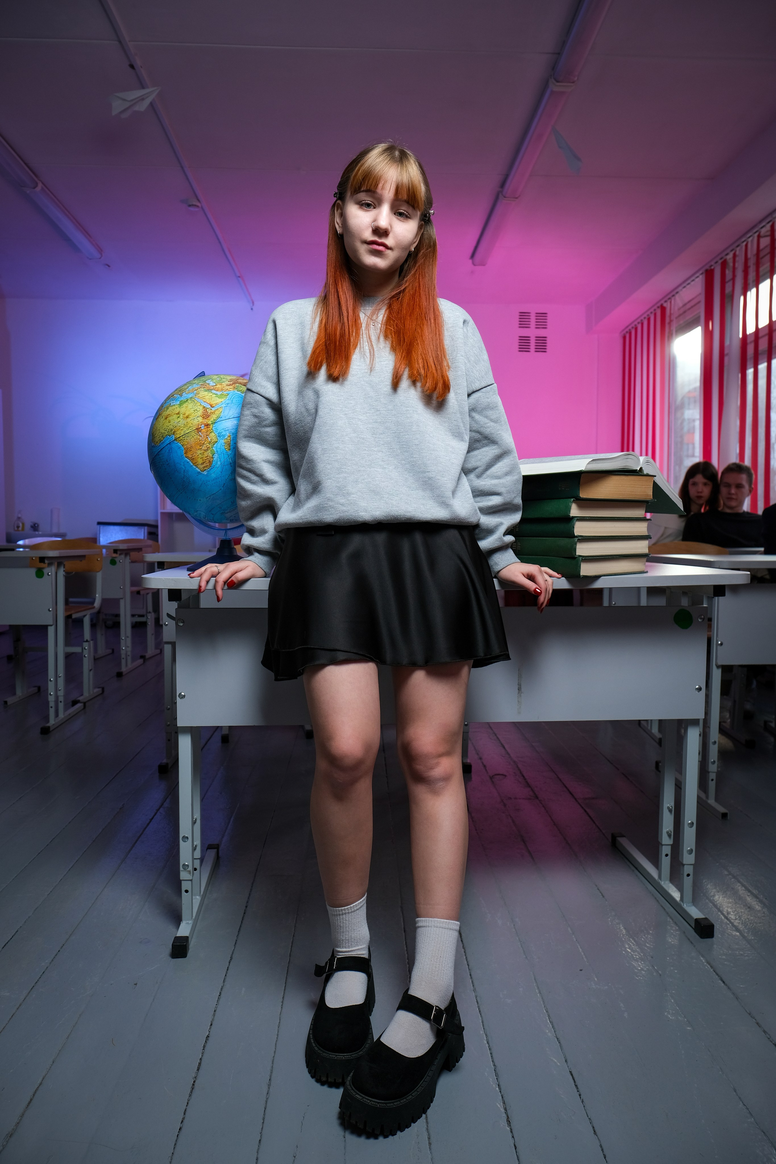 Фотосессия Портрет ученицы в классе