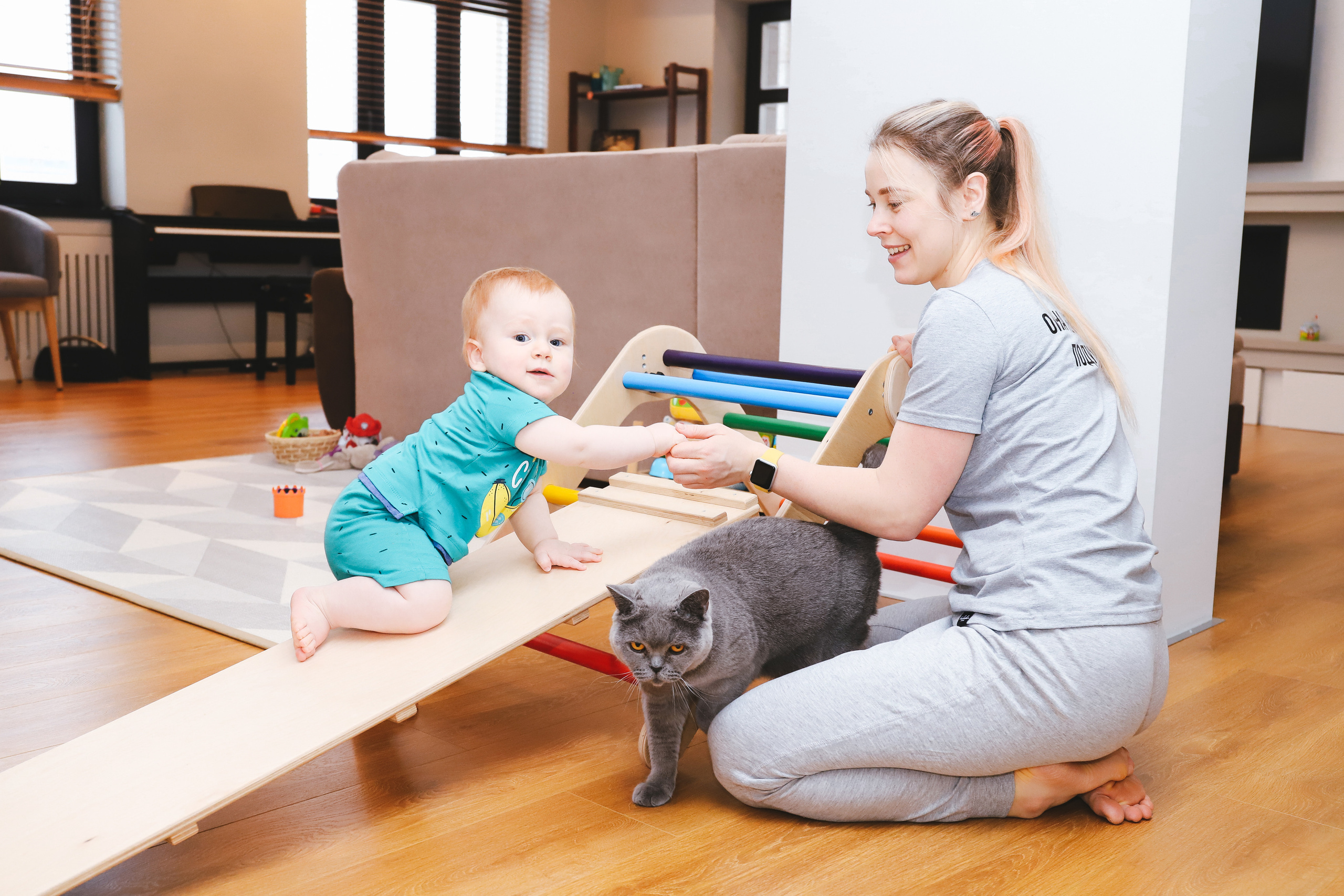 Домашняя фотосъемка Сергея, Елены и их прекрасных детей. Фотограф в Санкт-Петербурге Наталья Брилькова