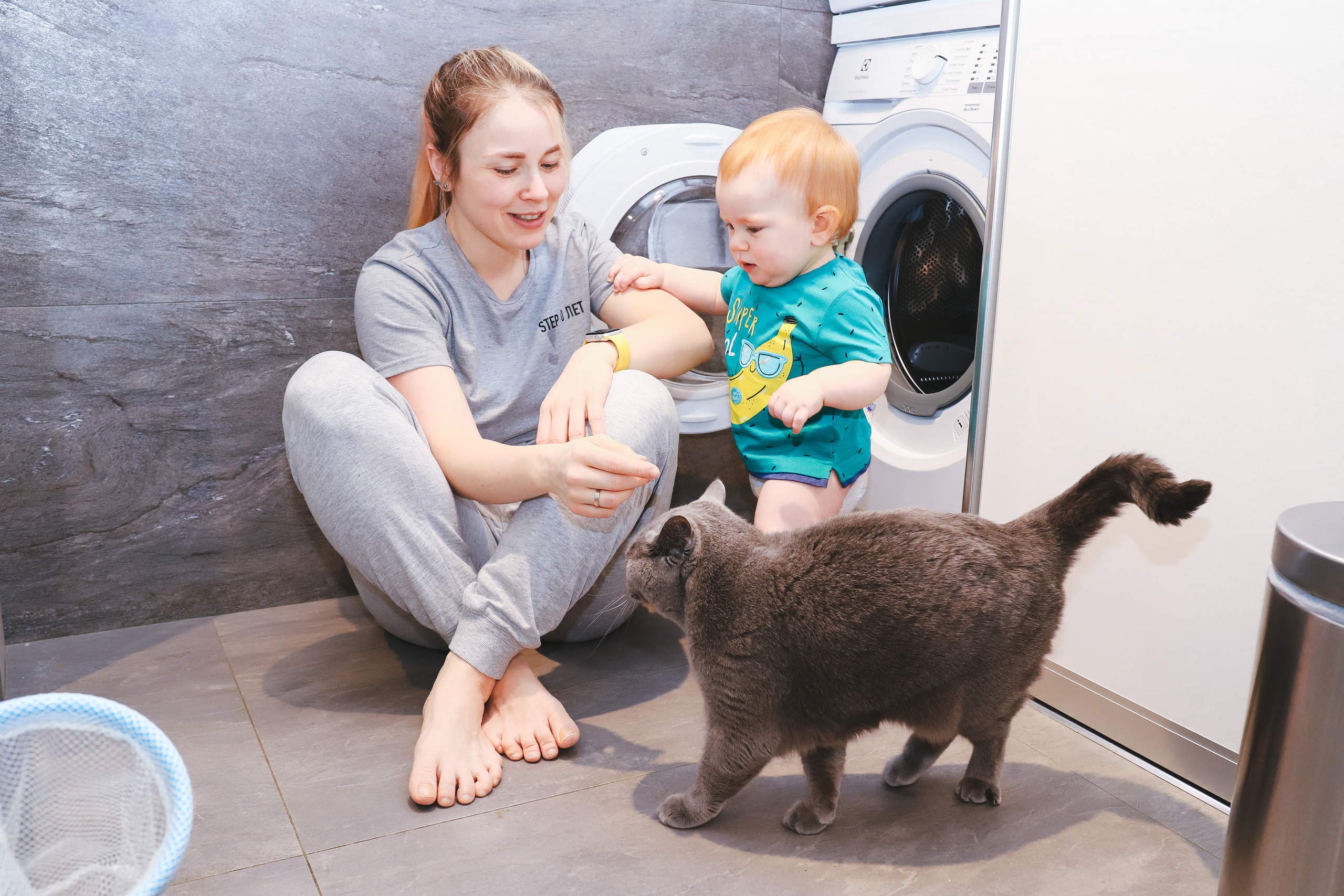 Домашняя фотосъемка Сергея, Елены и их прекрасных детей. Фотограф в Санкт-Петербурге Наталья Брилькова