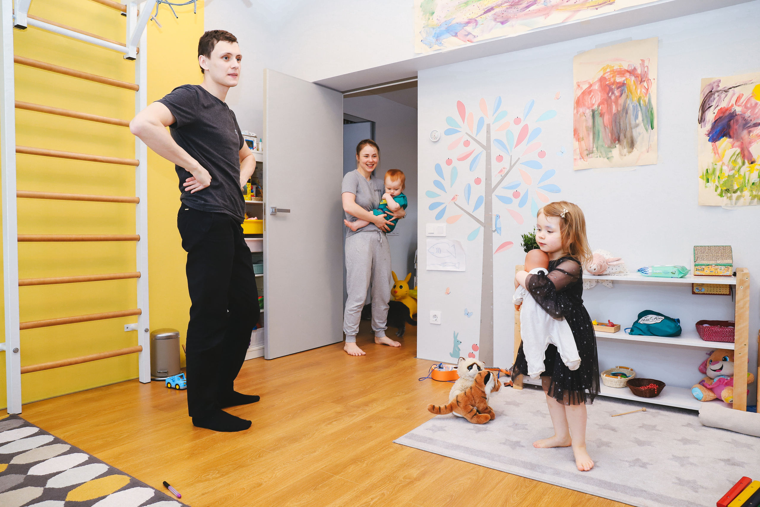 Домашняя фотосъемка Сергея, Елены и их прекрасных детей. Фотограф в Санкт-Петербурге Наталья Брилькова