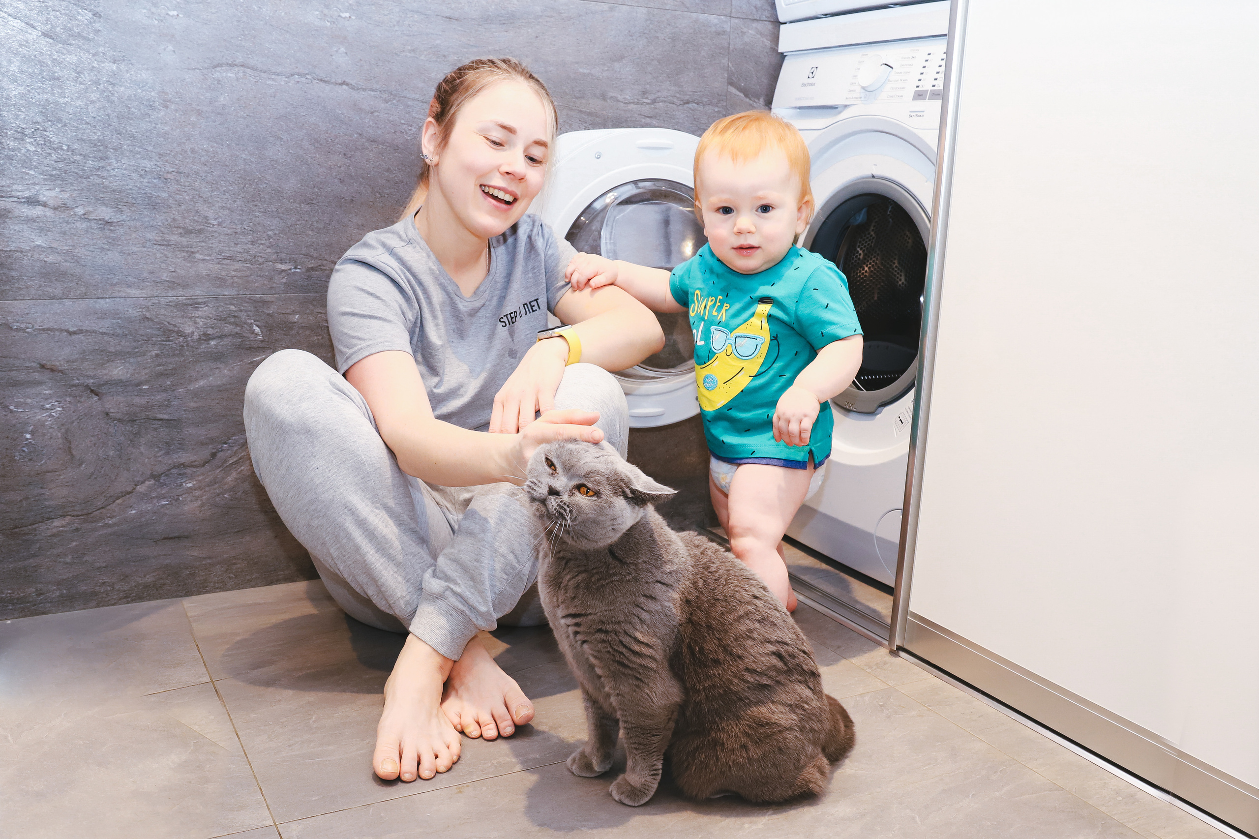 Домашняя фотосъемка Сергея, Елены и их прекрасных детей. Фотограф в Санкт-Петербурге Наталья Брилькова