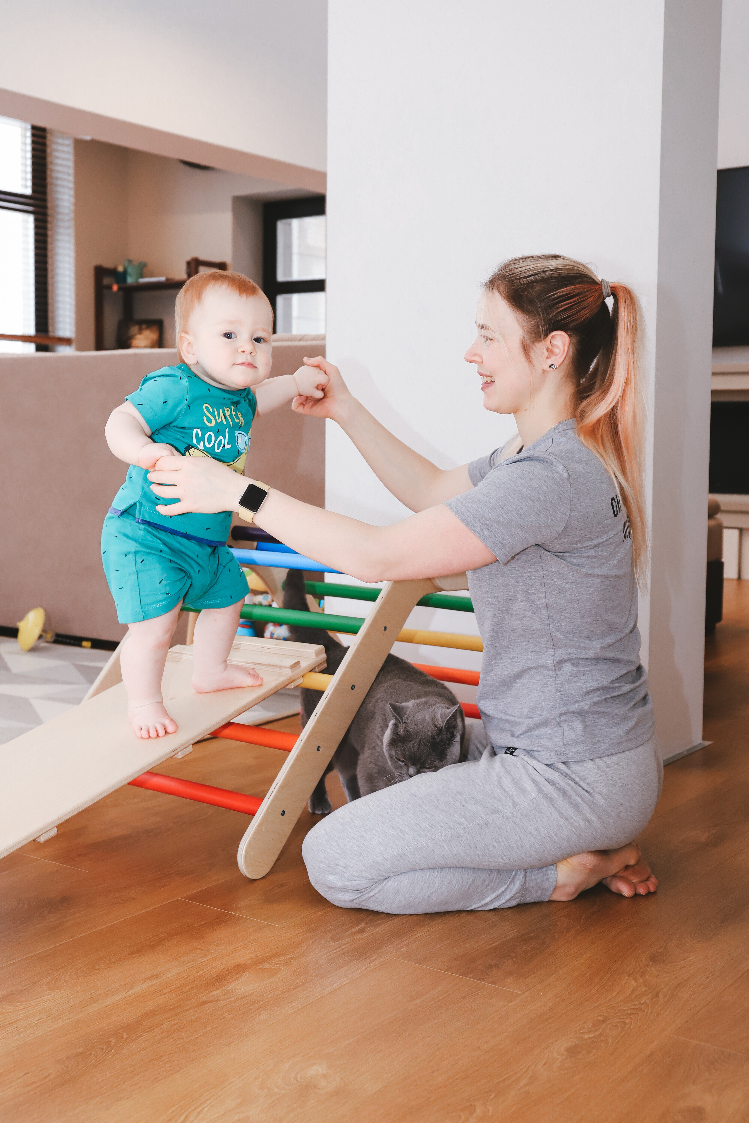 Домашняя фотосъемка Сергея, Елены и их прекрасных детей. Фотограф в Санкт-Петербурге Наталья Брилькова
