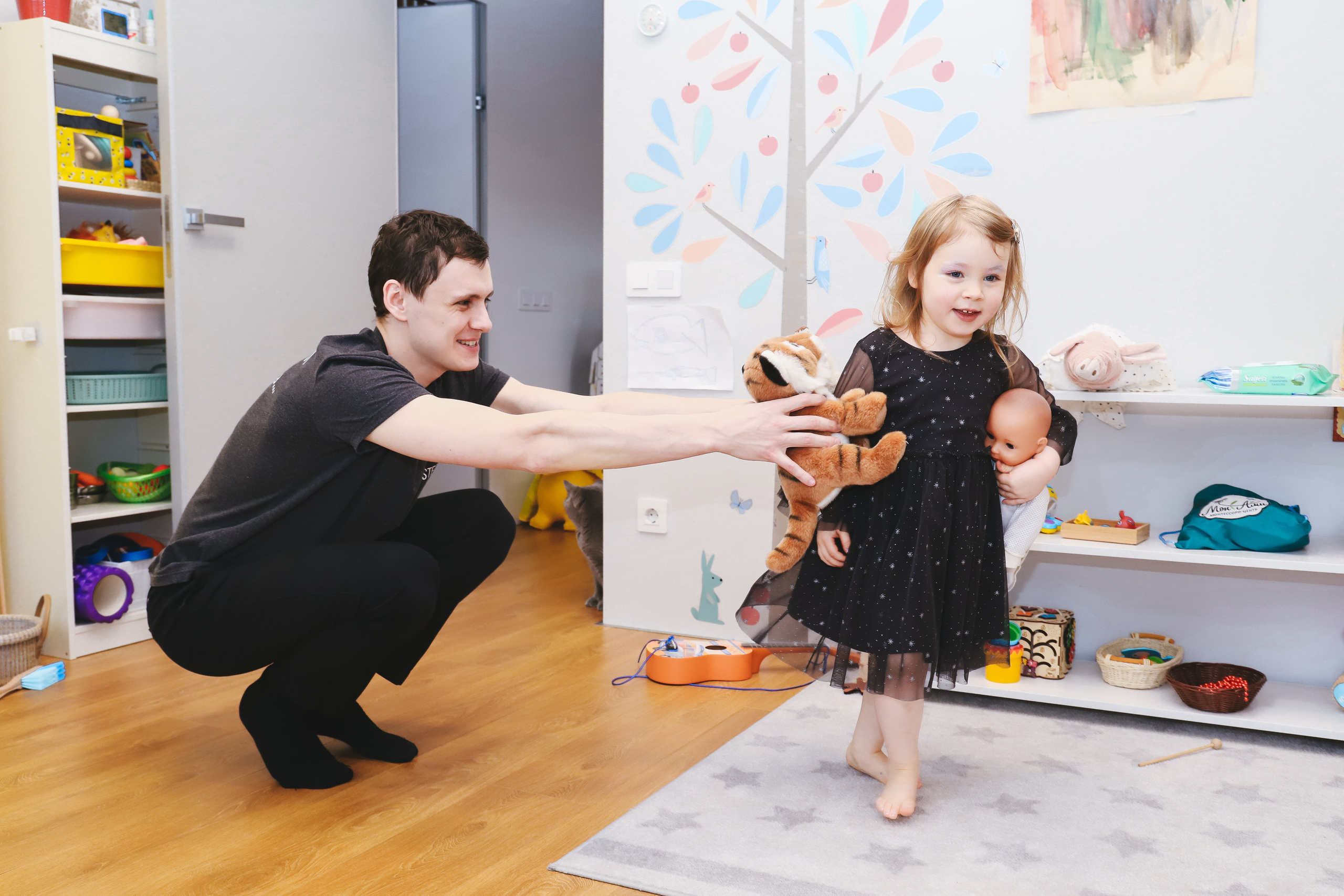 Домашняя фотосъемка Сергея, Елены и их прекрасных детей. Фотограф в Санкт-Петербурге Наталья Брилькова